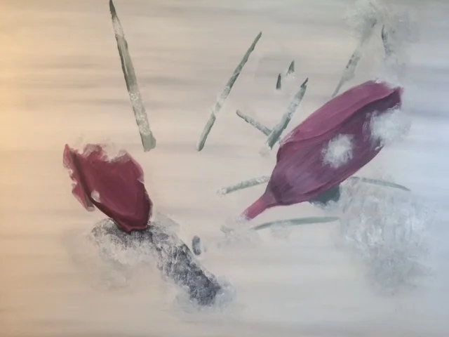 "early spring" 24 x 36 acrylic on canvas 