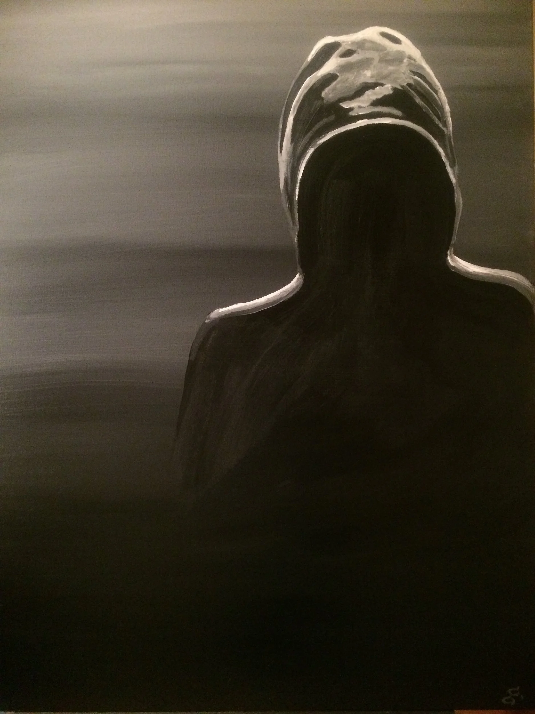 "shadows" 36 x 48 acrylic on canvas $3500