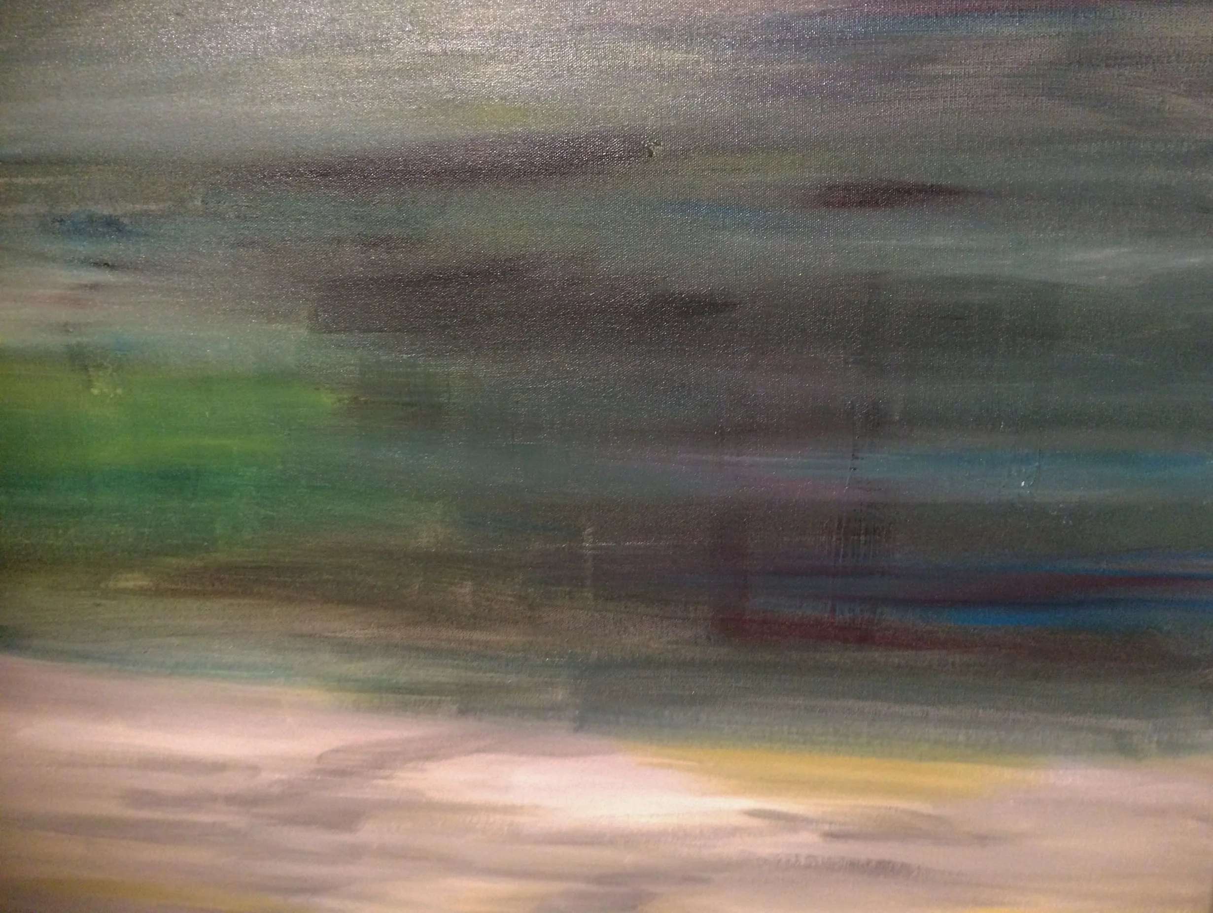 "field of green" 24 x 30 acrylic on canvas 