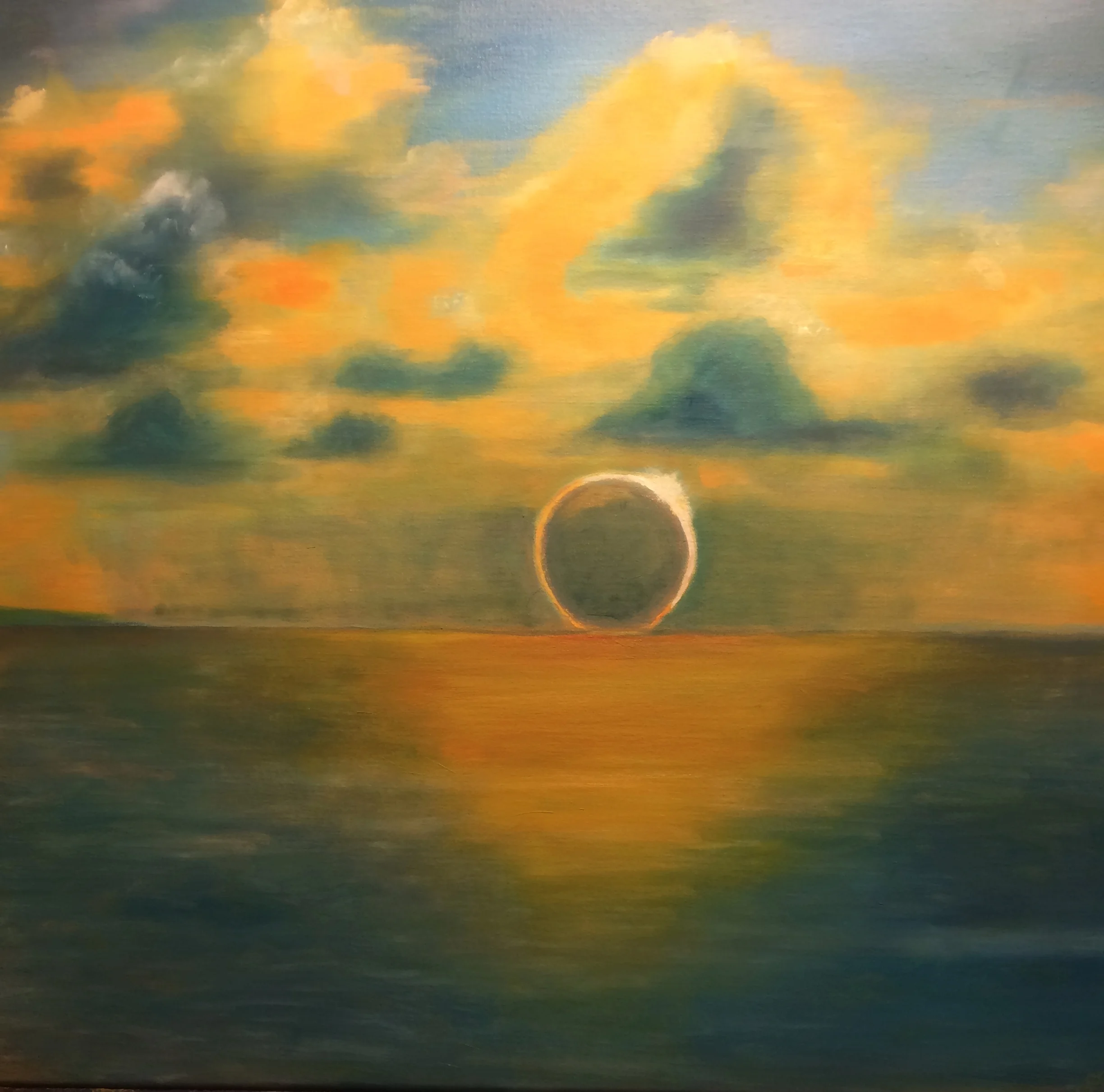 eclipse 2017  24 x 24 oil on canvas