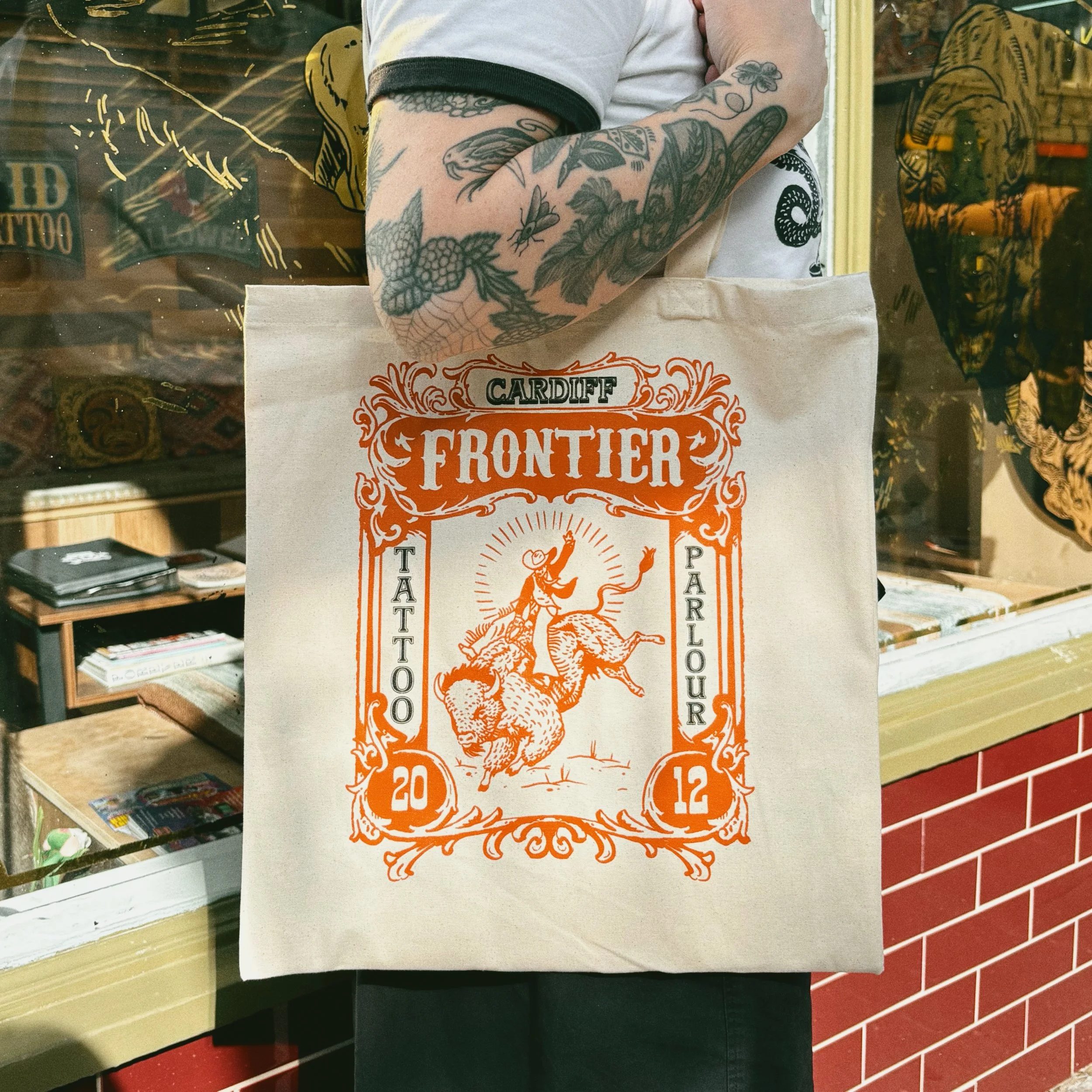 Bull Rider Tote Bag