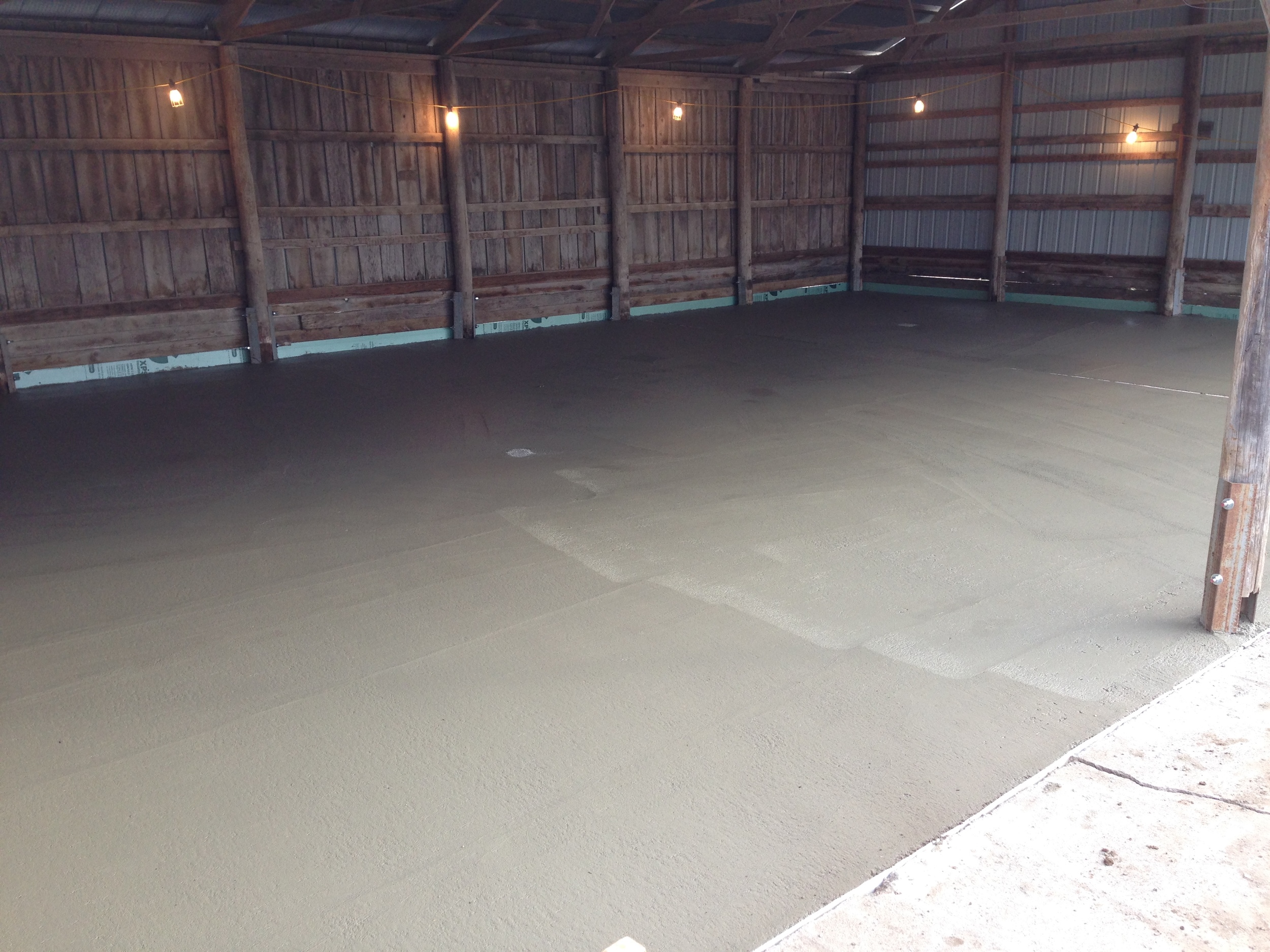 The finished product during the curing process.