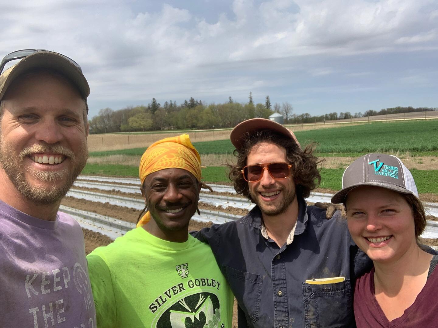 Meet our 2022 crew: Joshua, Stephen, and Kara. They&rsquo;ve been kicking butt in the greenhouse for the past couple of months, but we were all excited to finally get into the field after such a cold, rainy spring. 

Today, we transplanted onions for