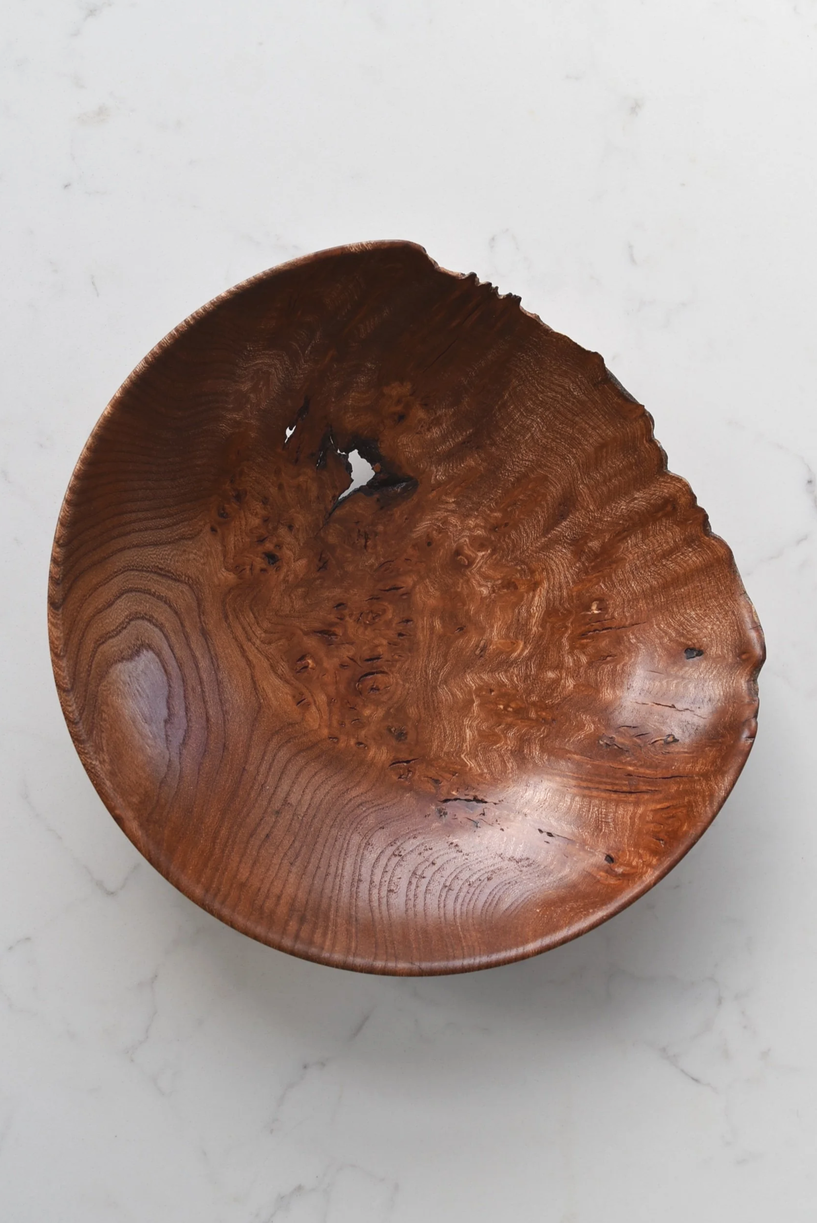 Thin Sensai Bowl in Burr Elm