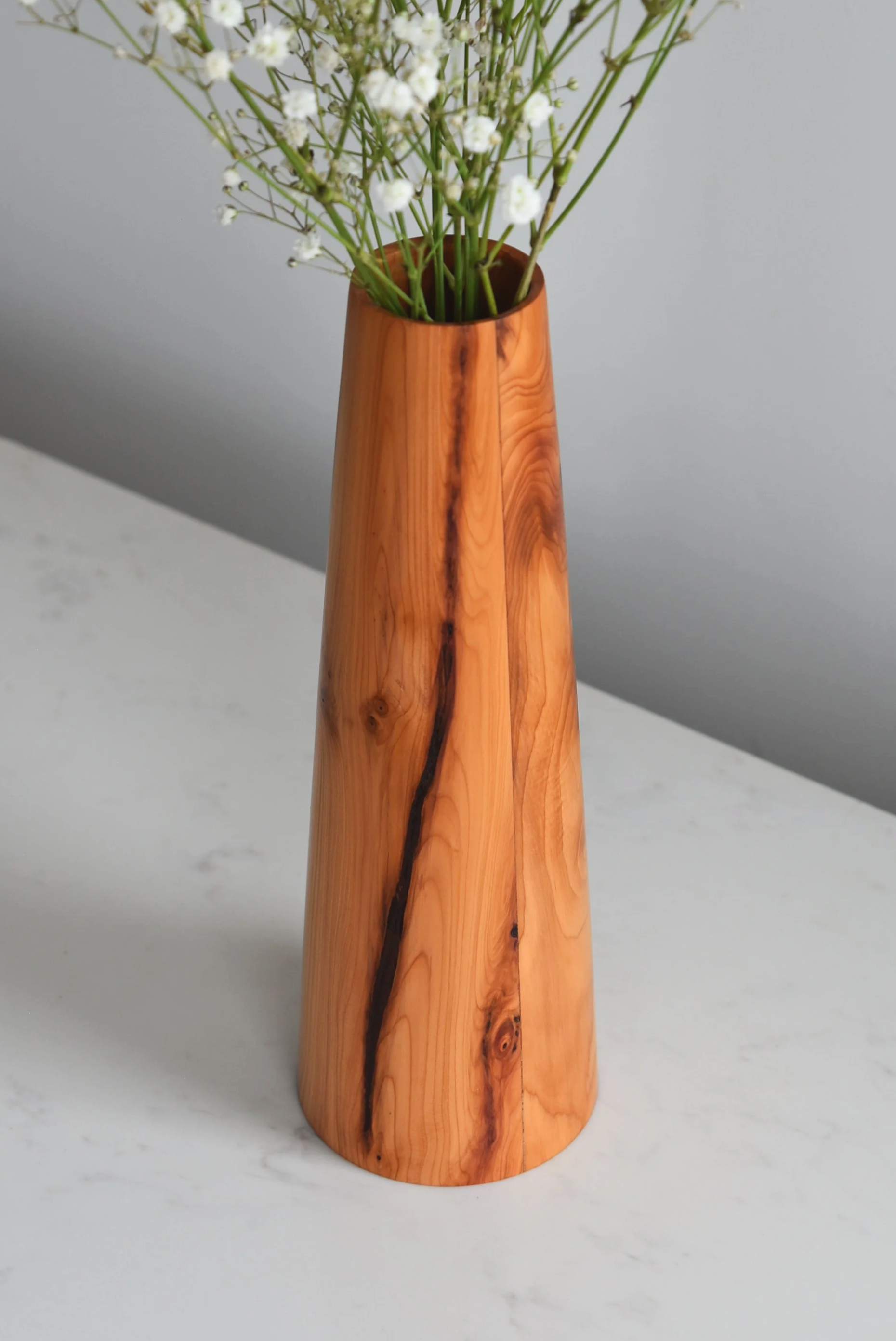 Large Taper Vase in Yew