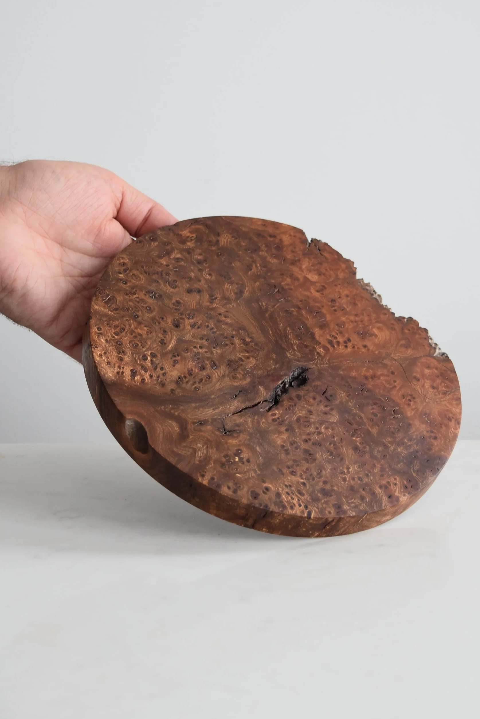 Trivet In Dramatic Burr Elm