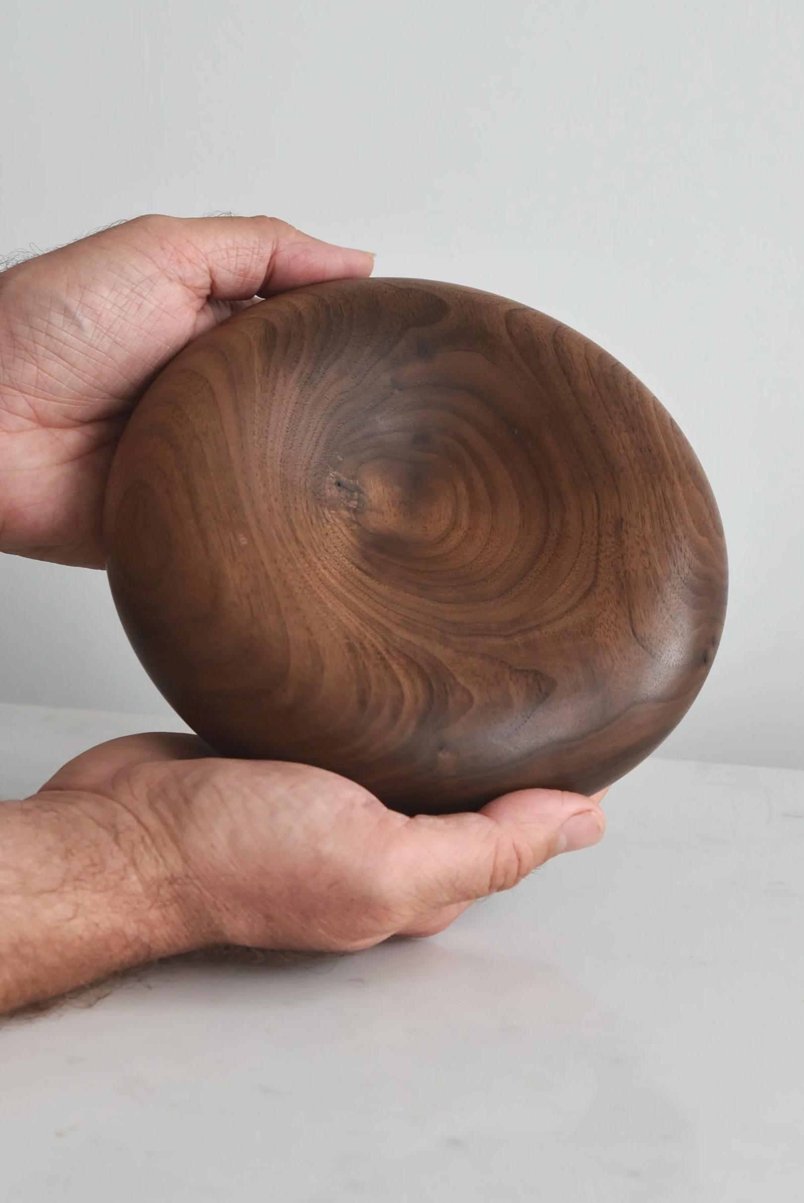 Deep Pillow Plate in American Walnut