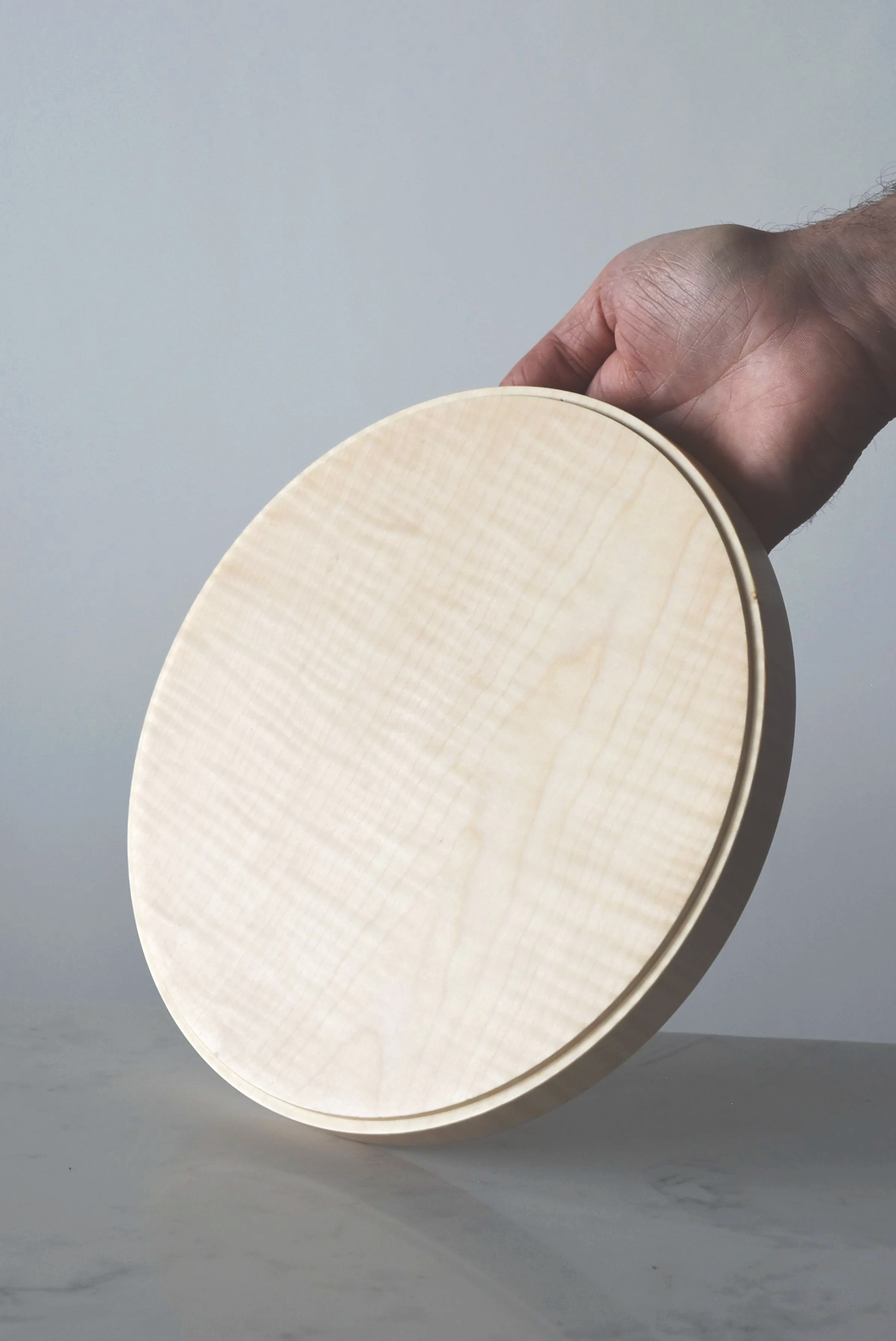 Halo Serving Board in Rippled Sycamore