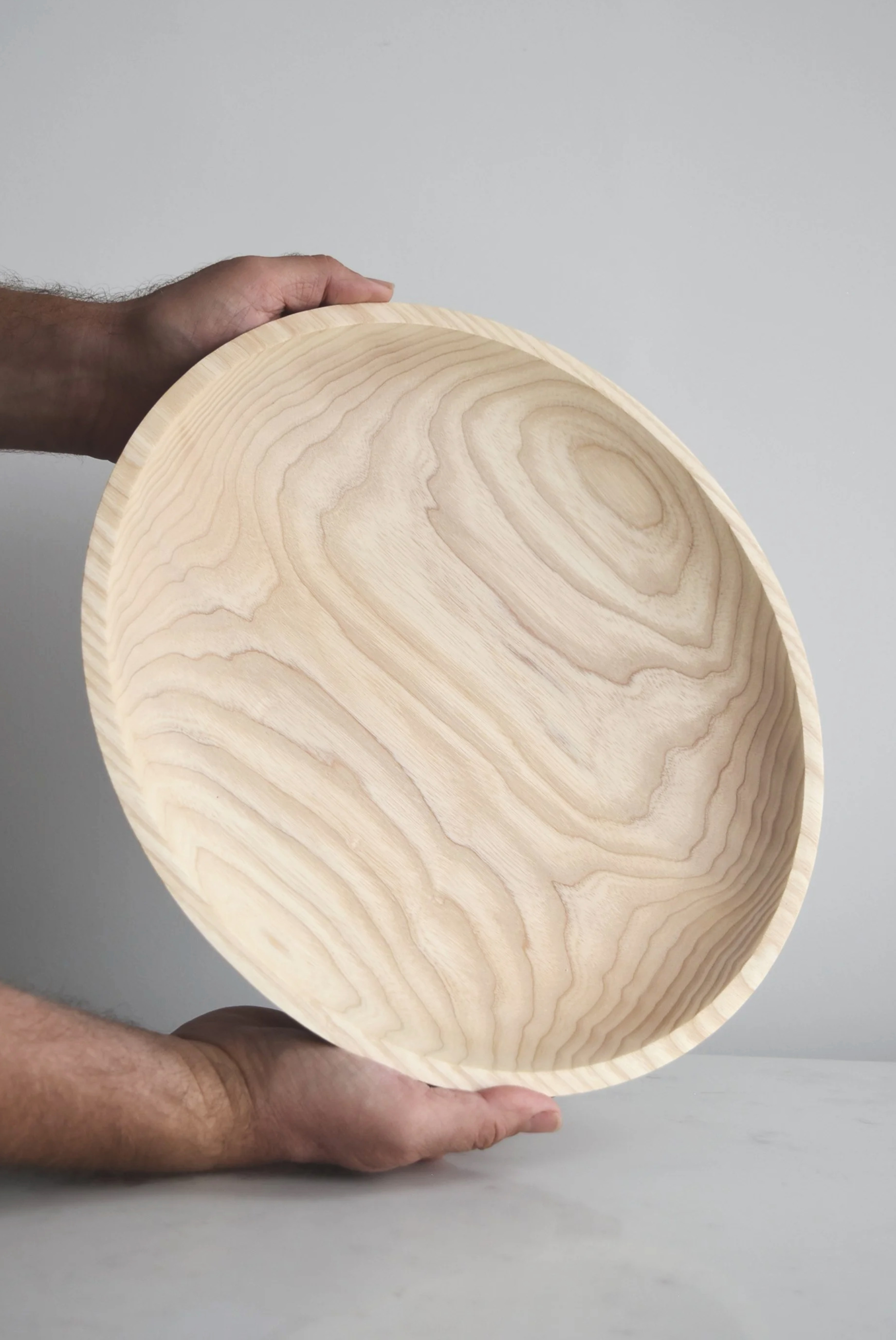 Extra Large Flat Sensai Bowl in Ash