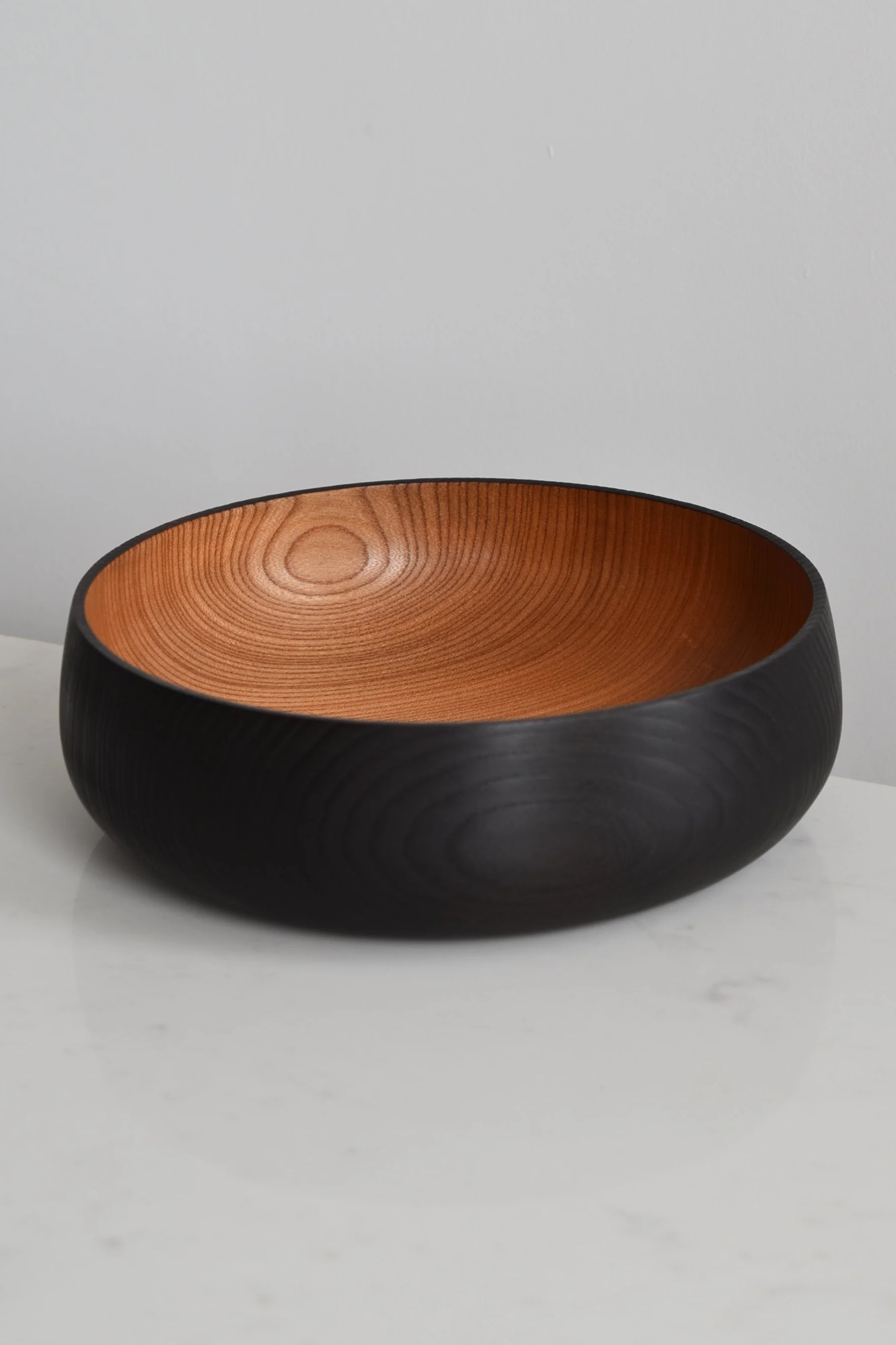 Arlo Bowl in Scottish Elm with Half Yakisugi Finish