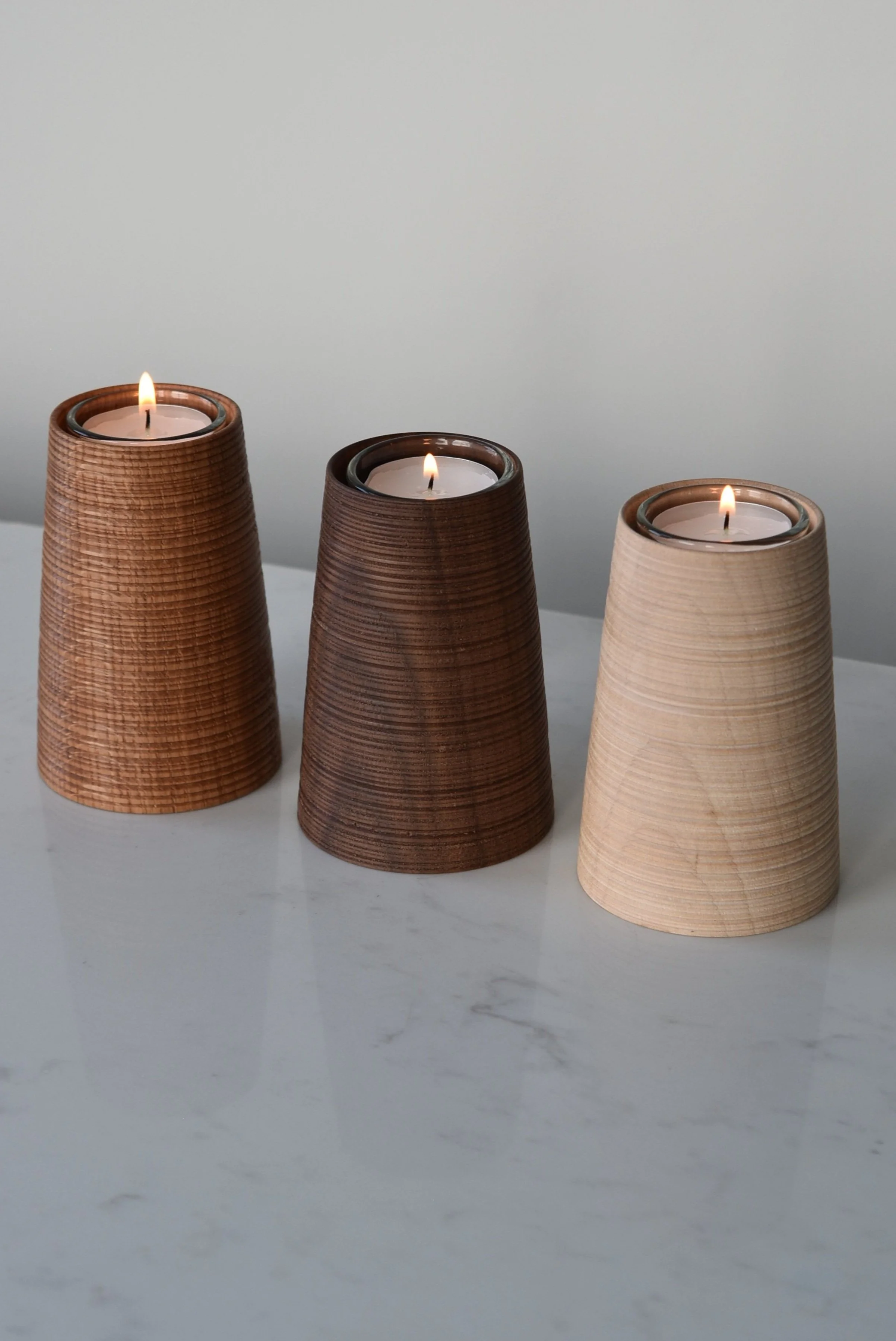 Linea Taper Tealight Holders