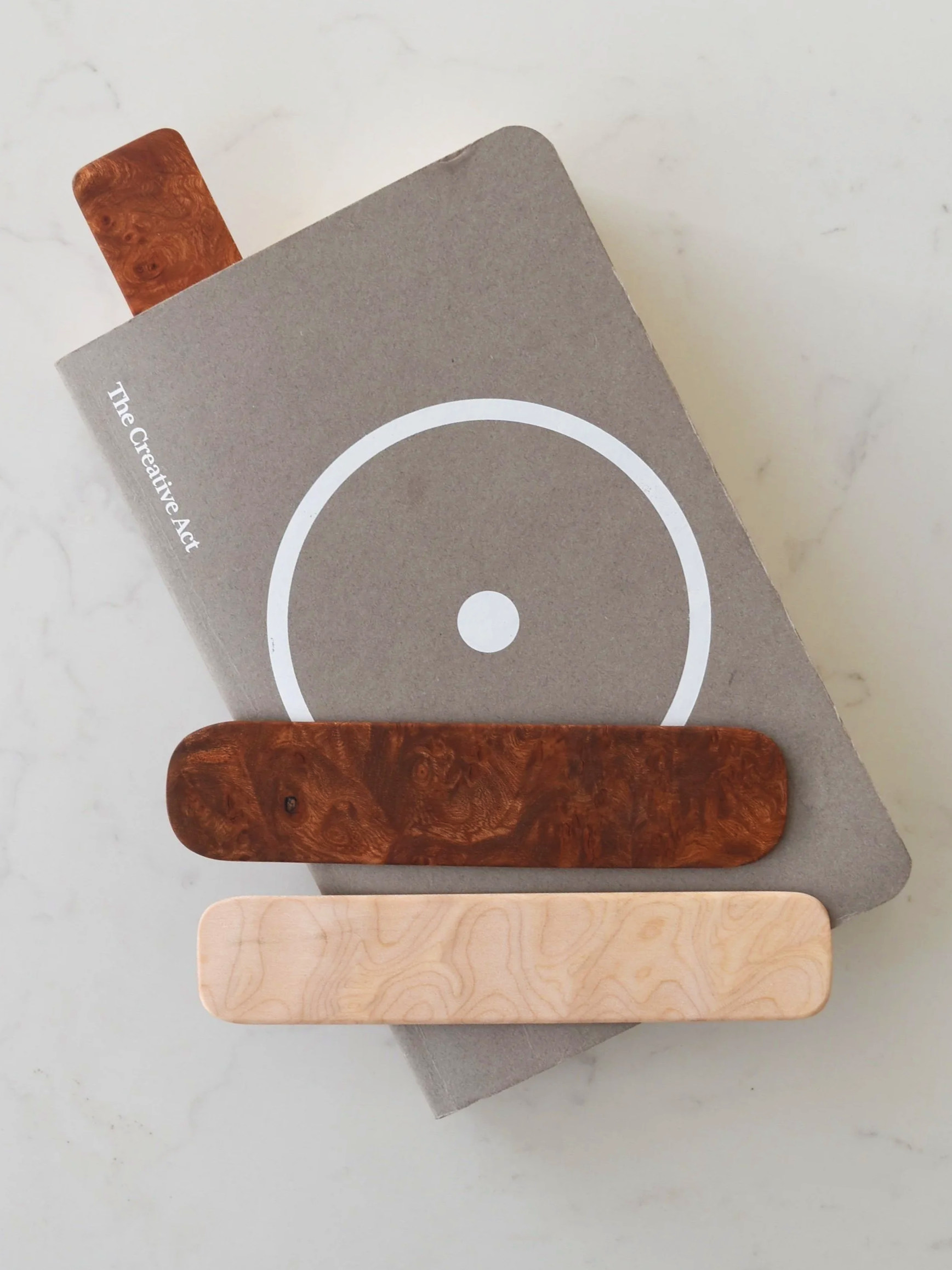 Bookmarks in Burr Oak and Quilted Maple