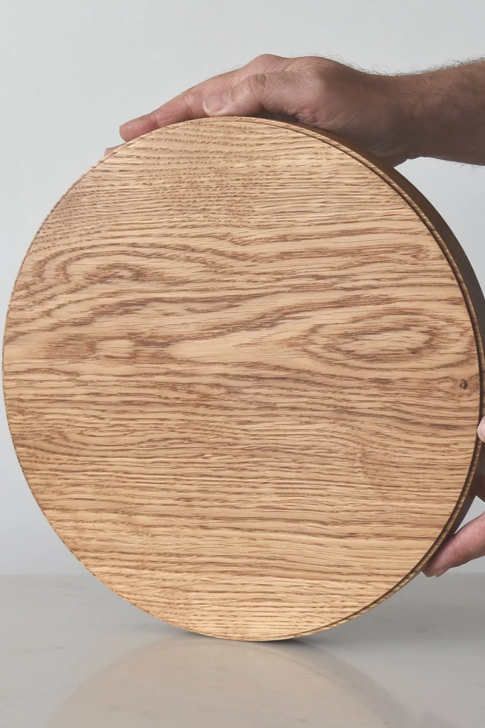 Large Halo Serving Board in Oak with Cheese Knife
