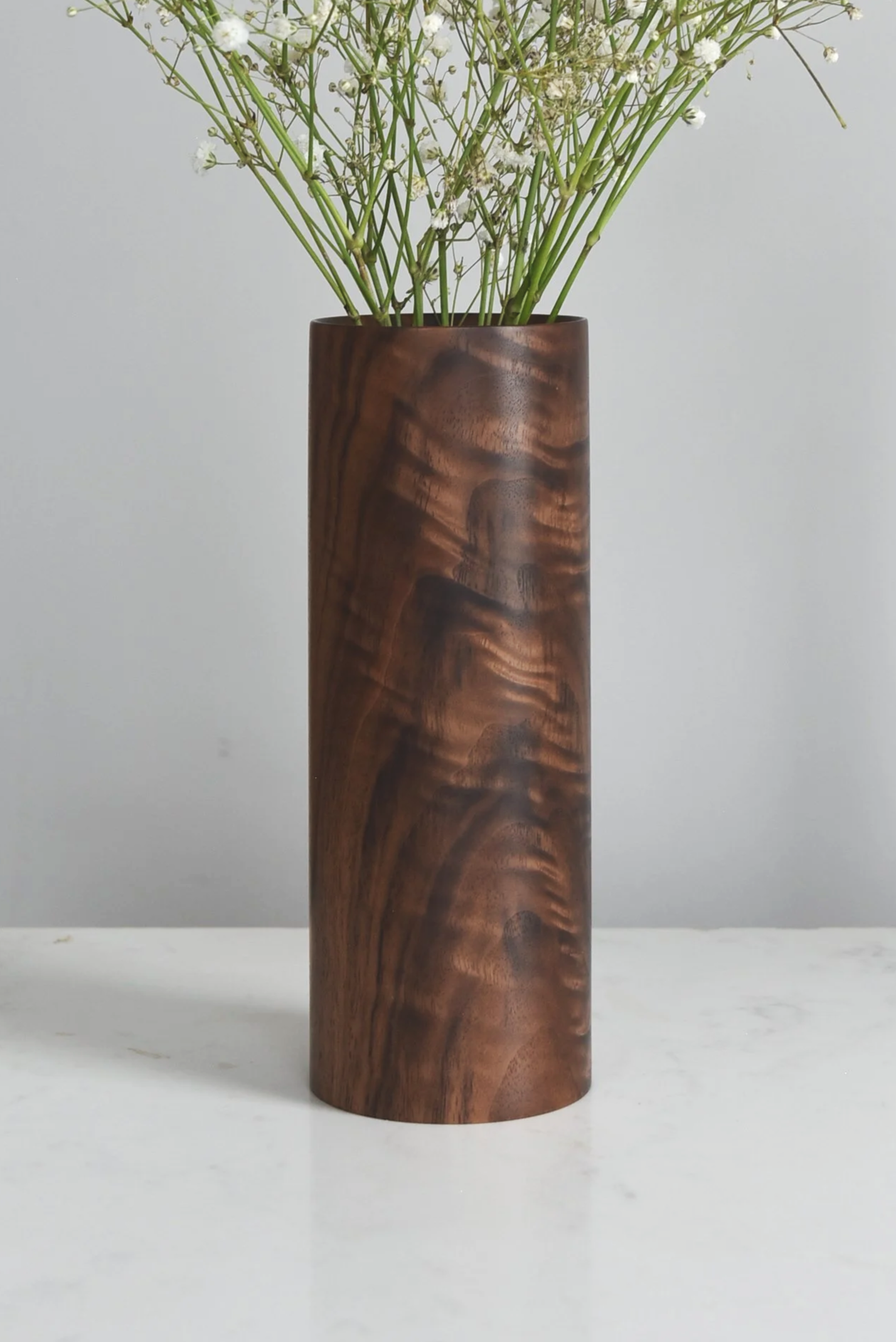 Cylinder Vase in American Walnut