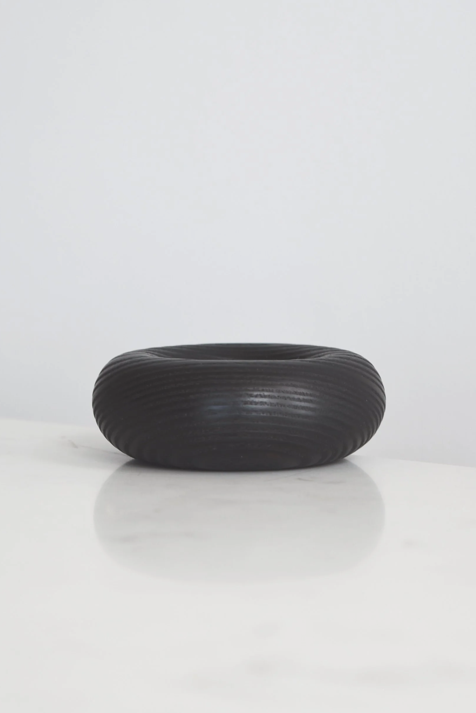 Deep Mini Pillow in Yakisugi, additional view, handmade wooden homeware by Bird & Branch