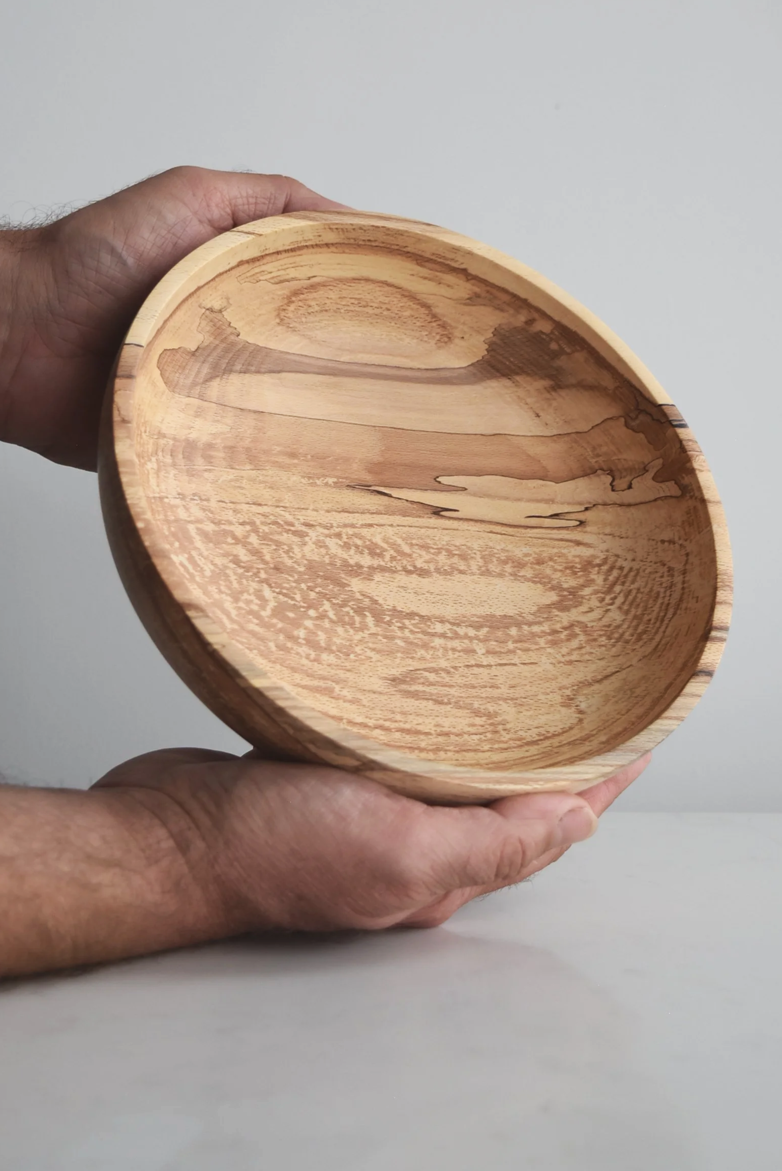 Low Sensai Bowl in Patterned Beech