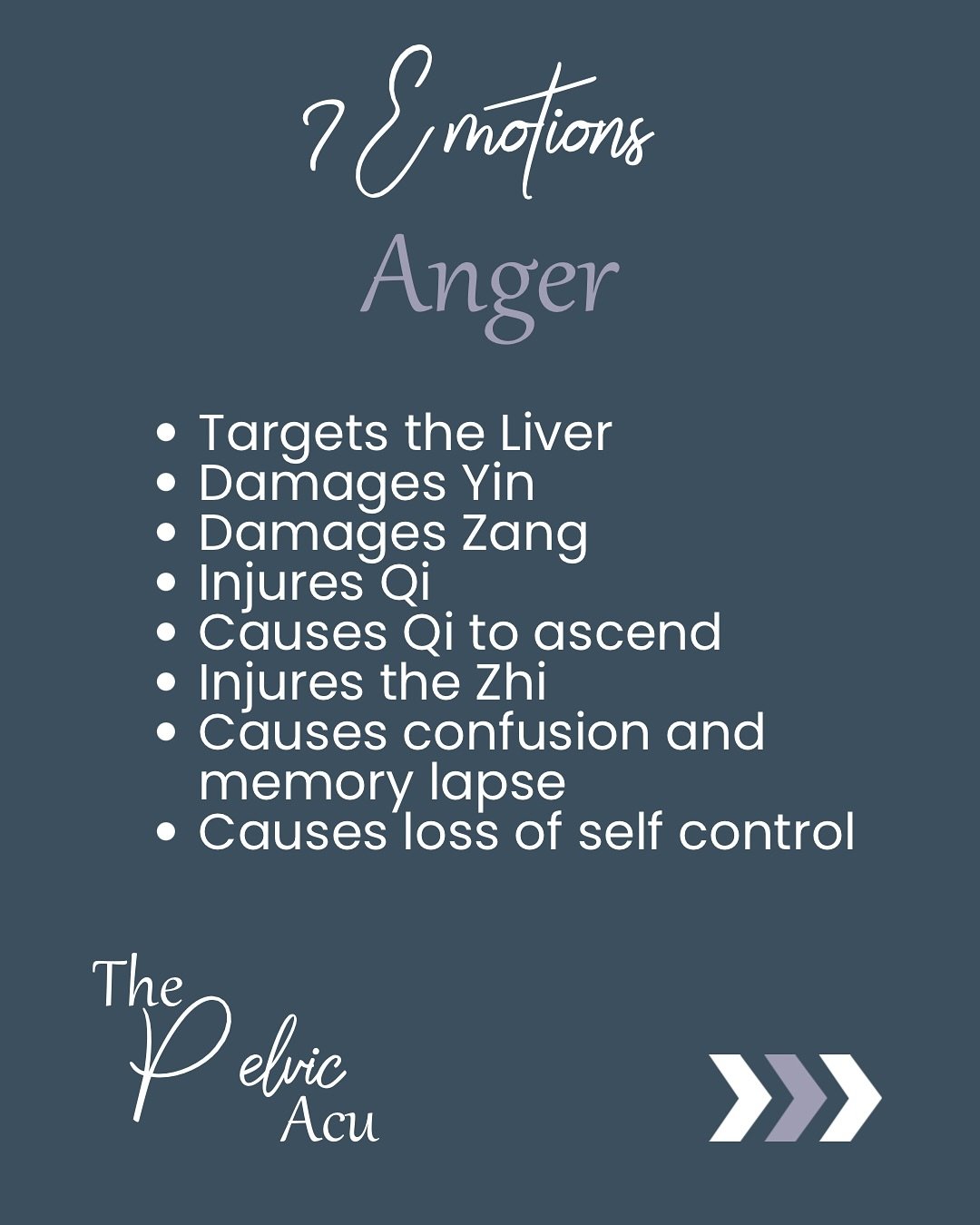 The 7 emotions play a big role in our physical health, especially our womb health.

The ancient texts agree that emotions themselves do not cause disease, UNLESS they are intense, prolonged and repressed.

The emotions selectively impact the yin orga