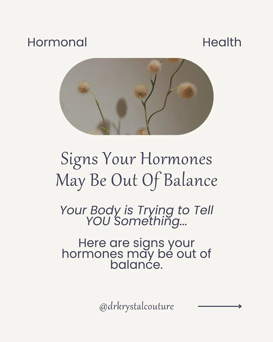 Hormone Imbalances can make your life feel like it&rsquo;s upside down and completely out of your control. 🤷&zwj;♀️
They can be genetic, acquired, a product of one&rsquo;s environment, or a product of stress. The source of the imbalance isn&rsquo;t 
