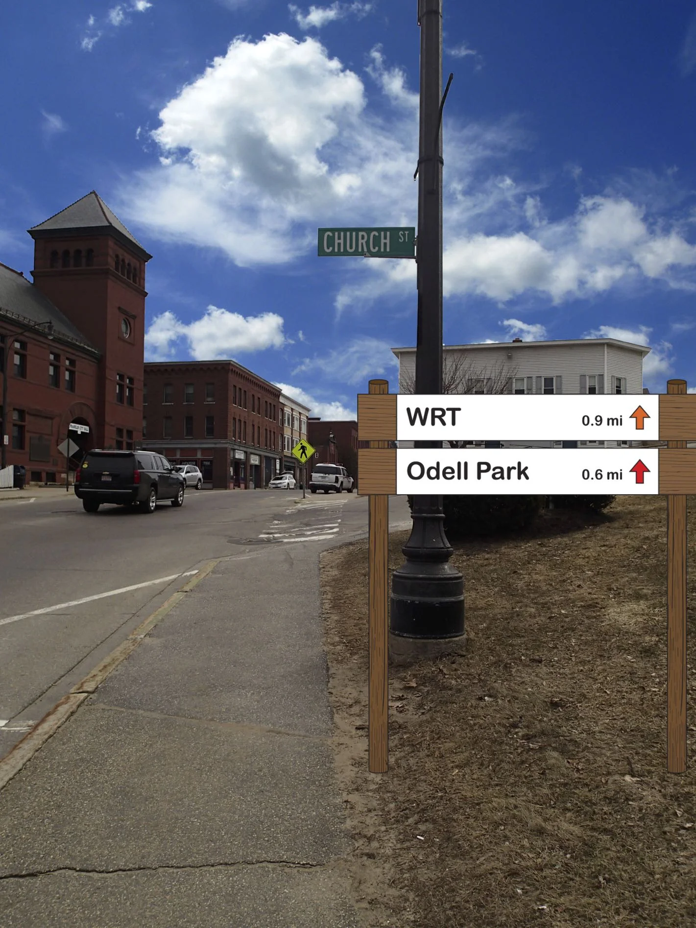 Group 1; Cass Loehr and Garret Carver Trail Signage
