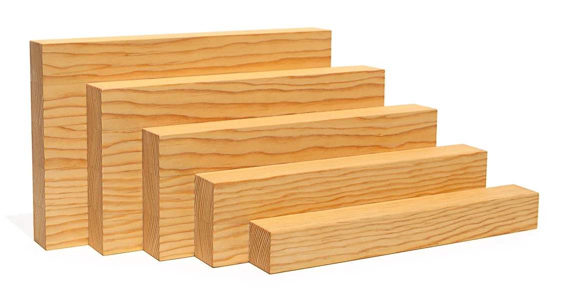 Scraps of 1 x 1 pine glued together to make a plinth.