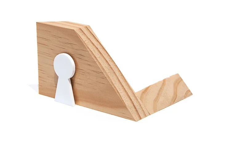 Frame scraps with a laser cut tidbit.