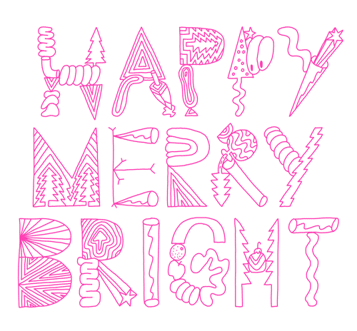 BIRD HOLIDAY 2015 TYPOGRAPHY