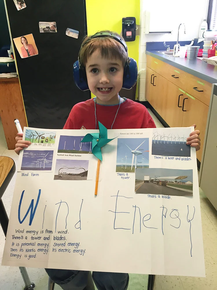 Proud of his work!