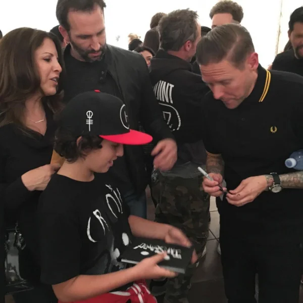 Gina and family with Craola at his art show in Hollywood
