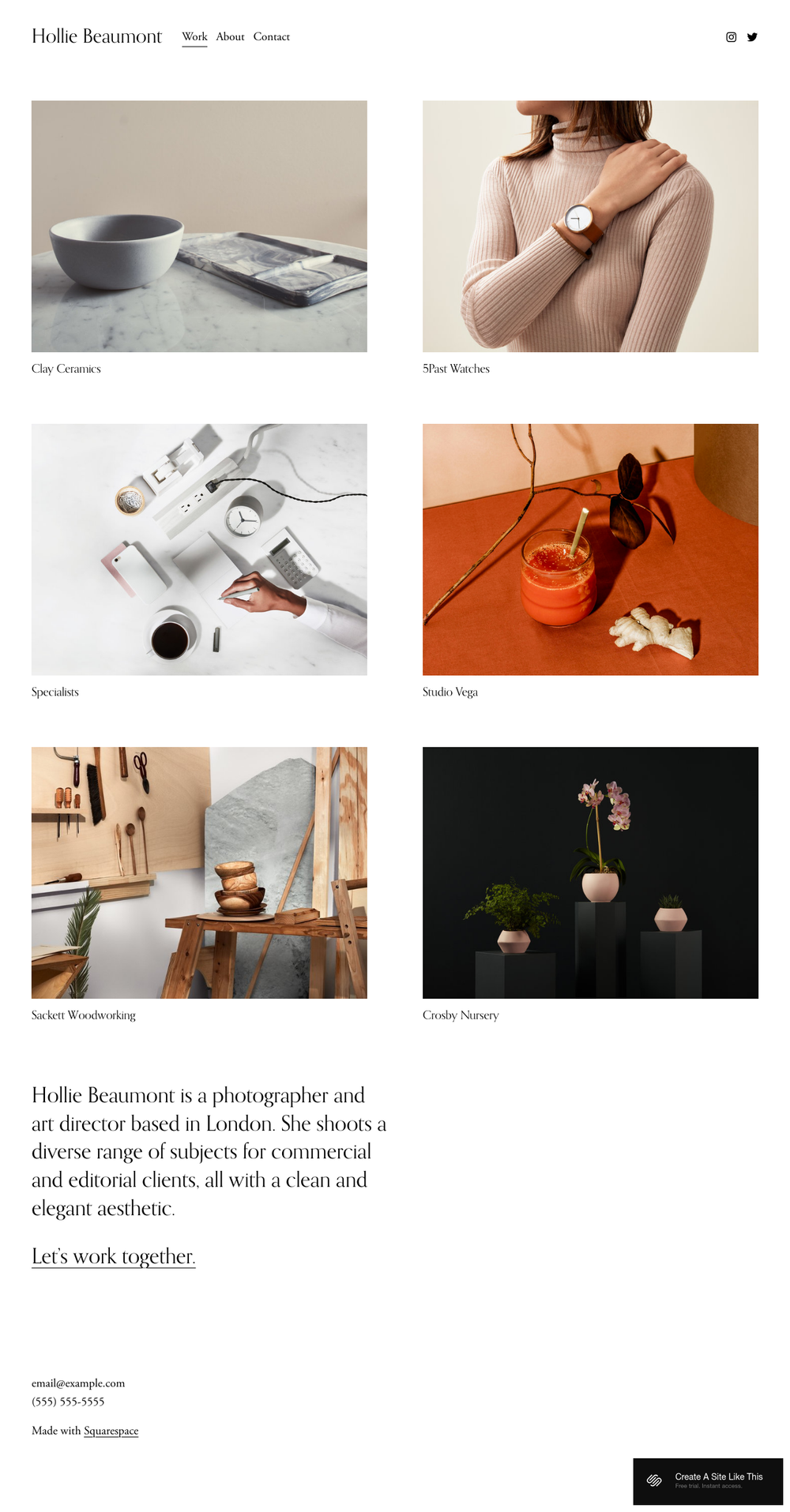 Beaumont Squarespace Template SQSPThemes