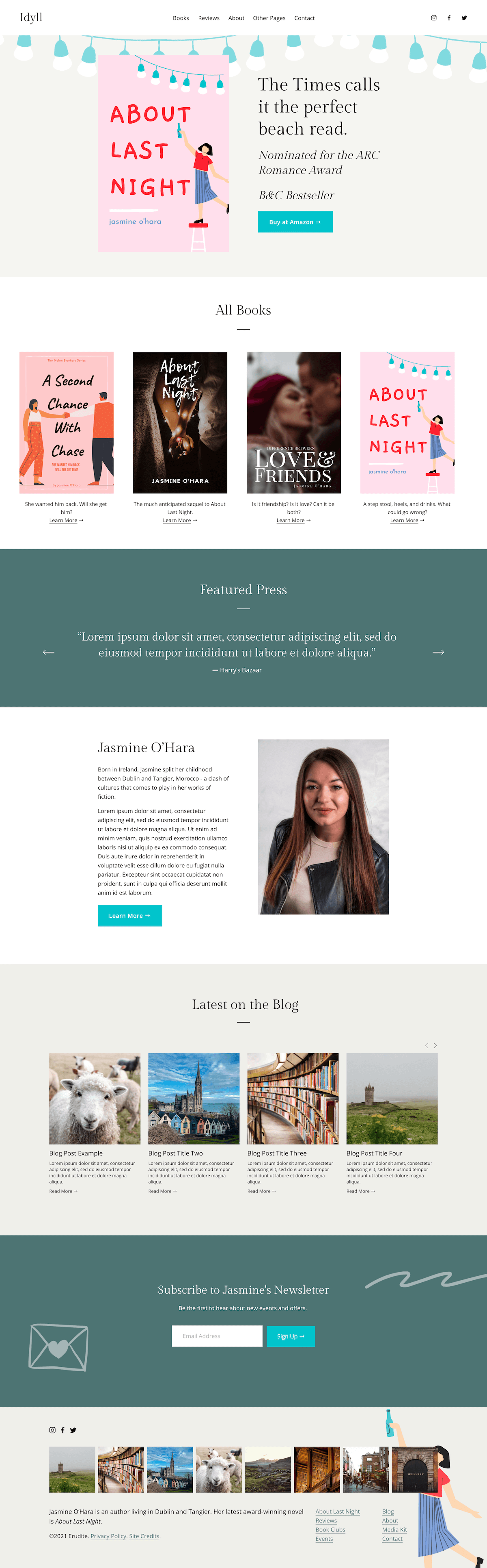 8 Best Squarespace Themes for Writers and Authors SQSPThemes