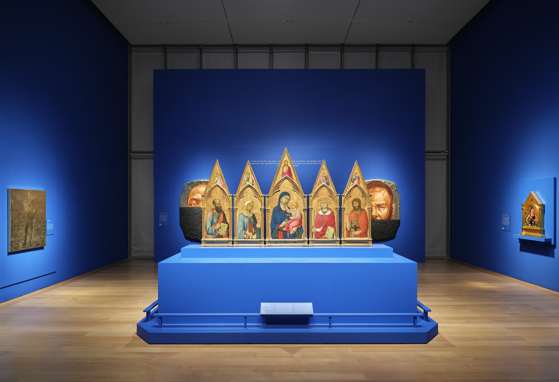   Metal of Honor: From Simone Martini to Contemporary Art,  2022-23, installation view, various media, Isabella Stewart Gardner Museum, Boston, MA         