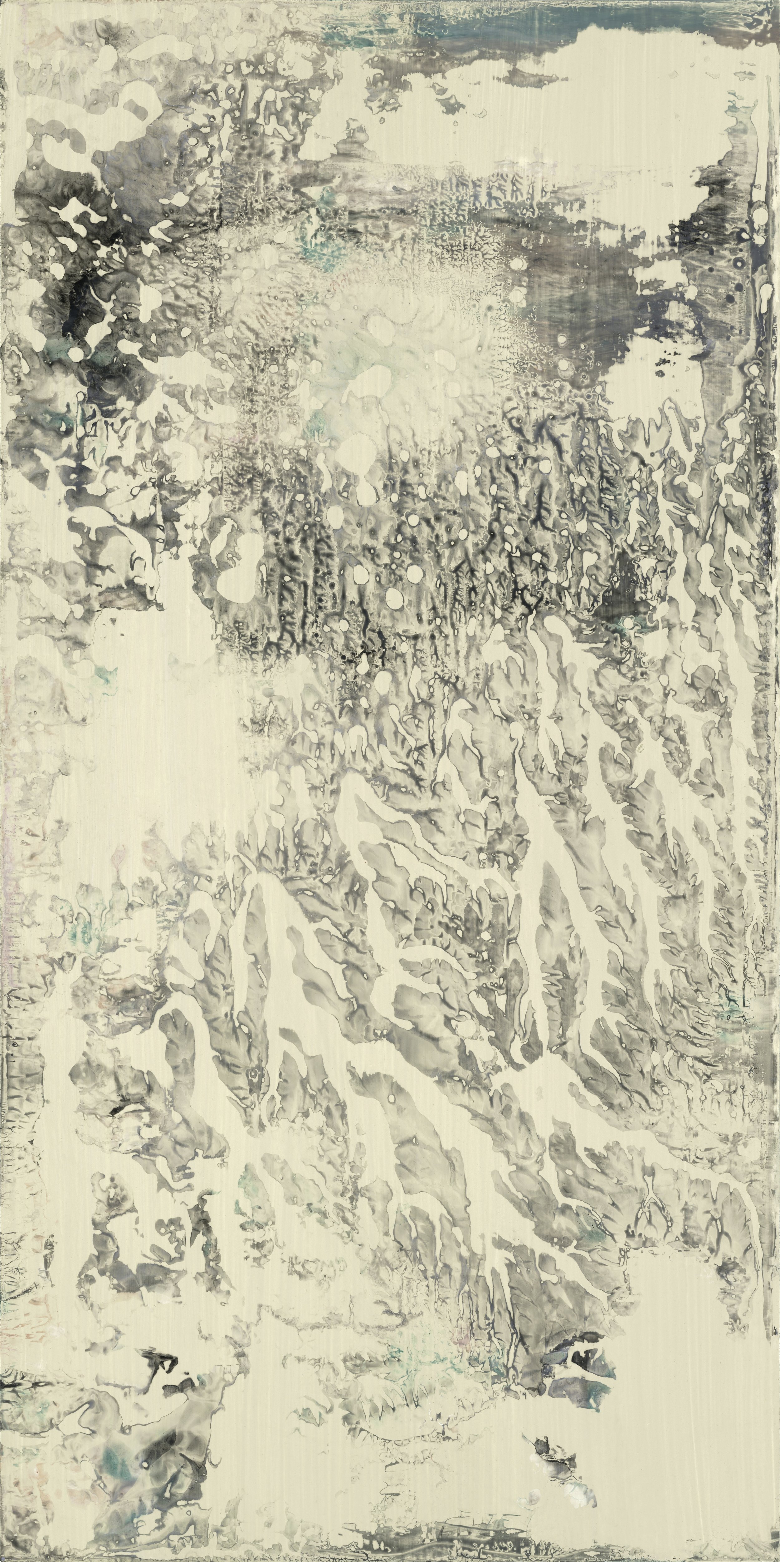 Karen Barth, Mountain , 2014, Archival pigment on paper, mounted on panel, 72" x 36"