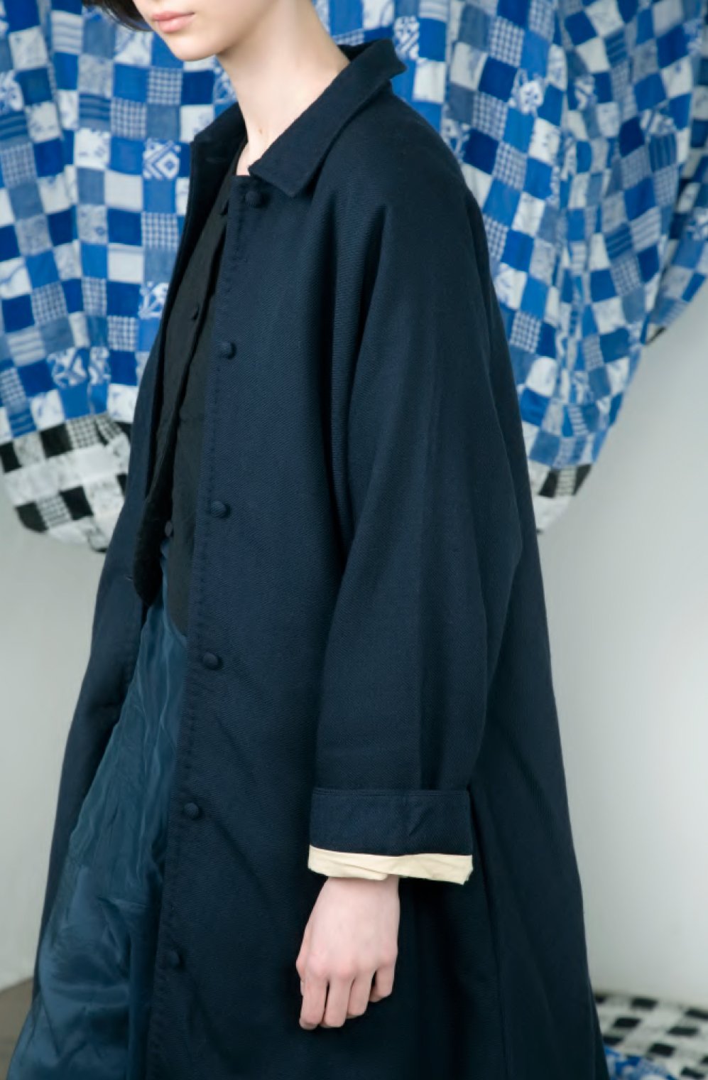 AODRESS Soutien Collar Coat in Dark Navy — Jackson Hole Traders