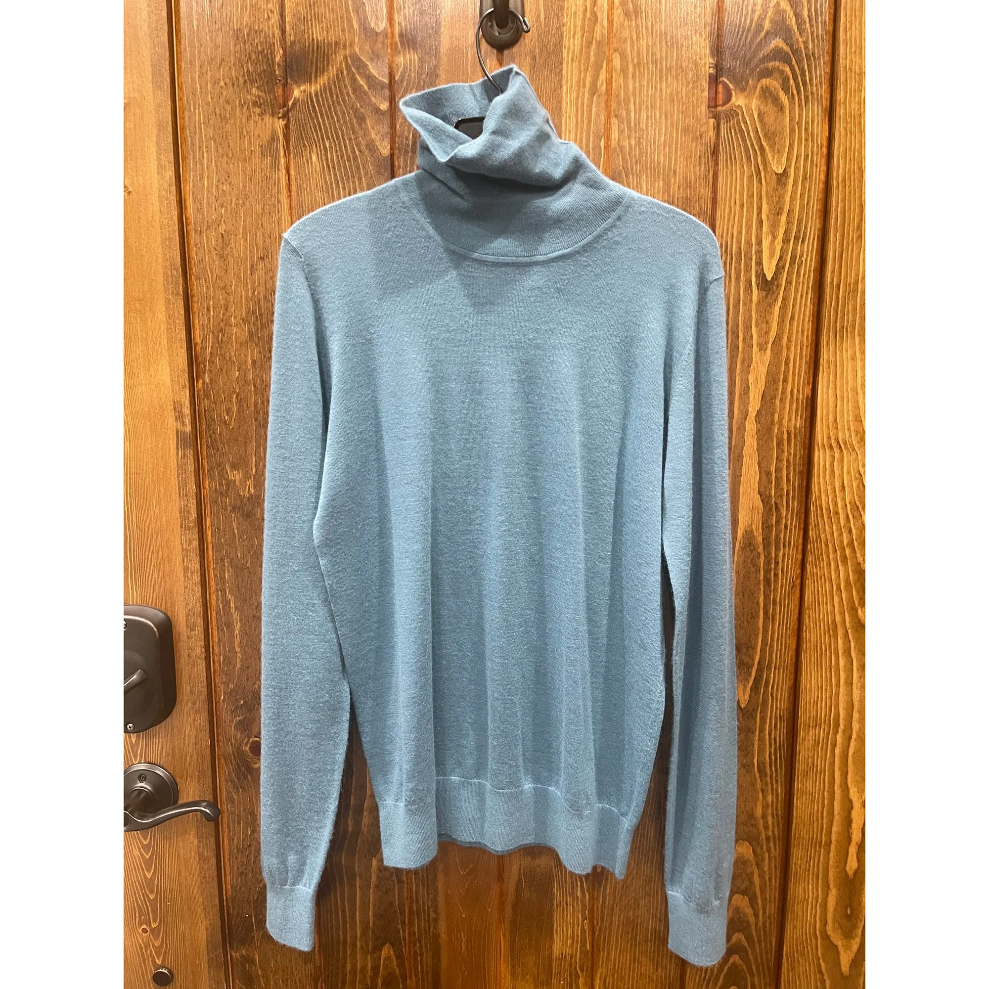 High Neck Sweater (Light Blue)