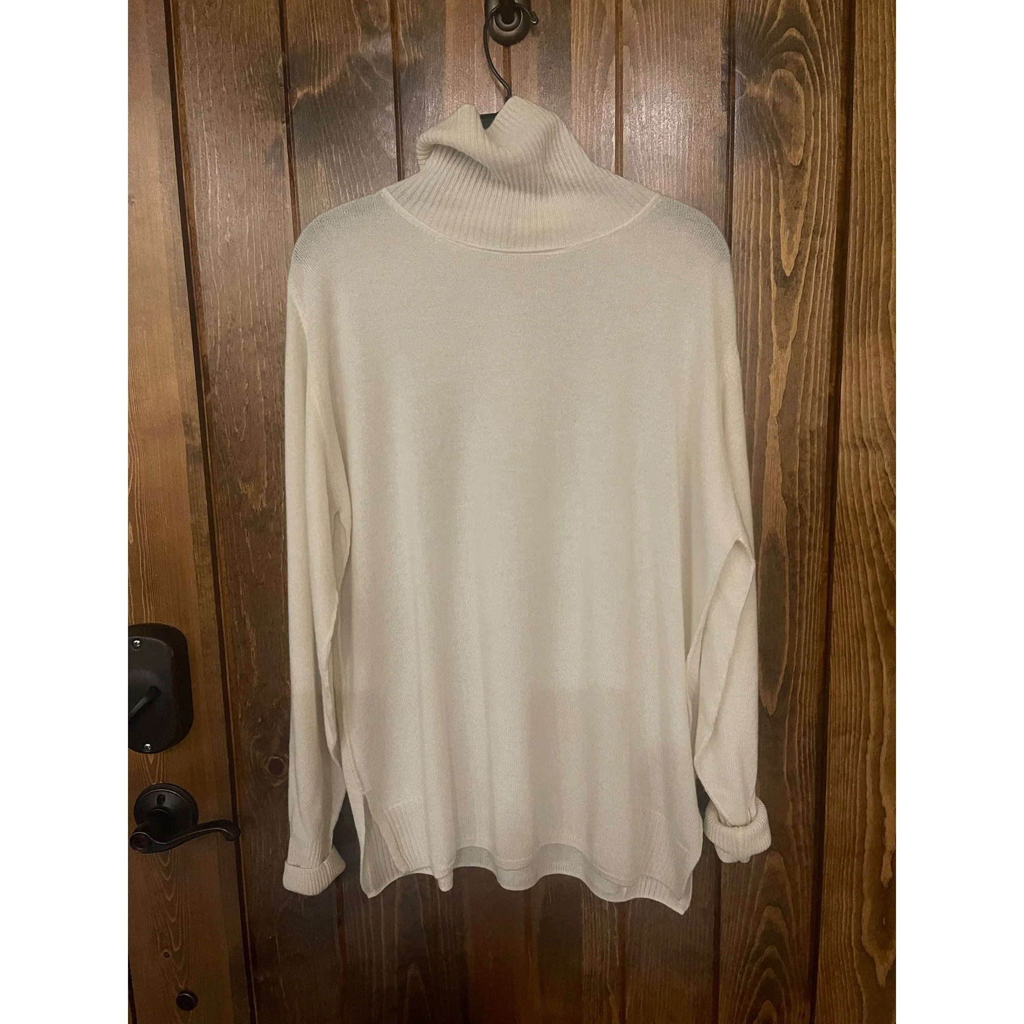 Cashmere Pullover Turtleneck in Natural (FW25)