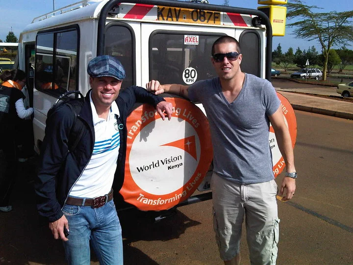 Comrades me and Josh with wv truck.jpg