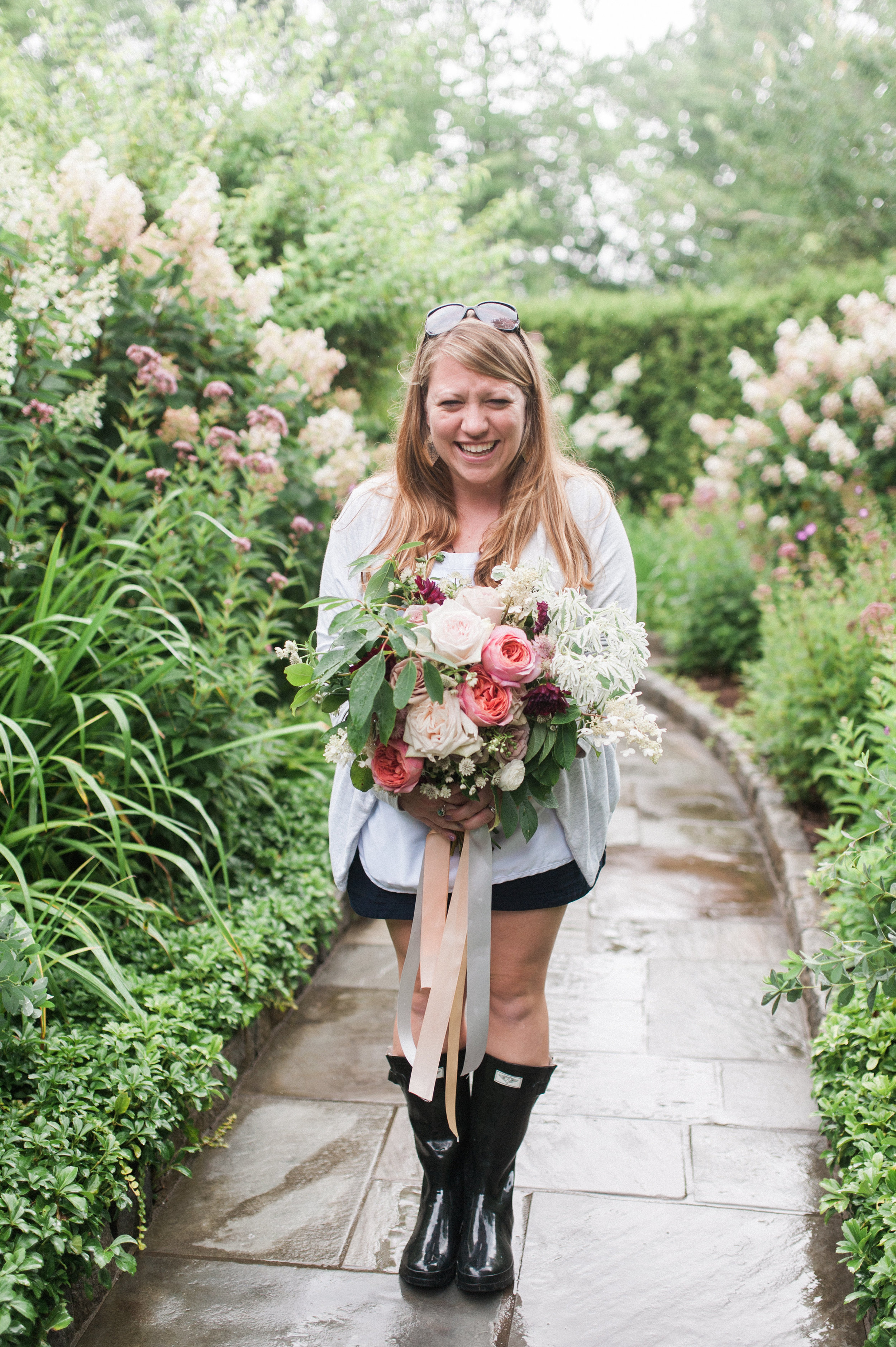 Seen above with my bouquet I created in my friend Em Kennedy's bouquet making break out session at Cultivate Retreat. Photo by Alex Thornton Photography