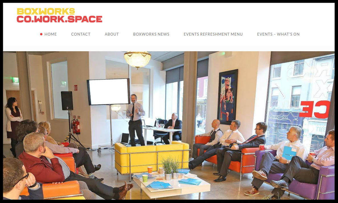 Boxworks, Waterford an innovative space designed to share knowledge, resources and facilities for entrepreneurs, freelancers, start-ups, sole traders and SME’s in a state-of-the-art work environment. Type: Owner Managed Coworking Space Quick Contact: +353 (0) 87 2379550 info@boxworks.ie