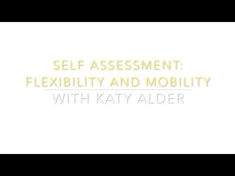 Self Assessment: flexibility and mobility (Copy)