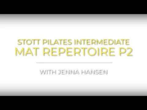 Stott Pilates intermediate Mat repertoire part 2 (Copy)