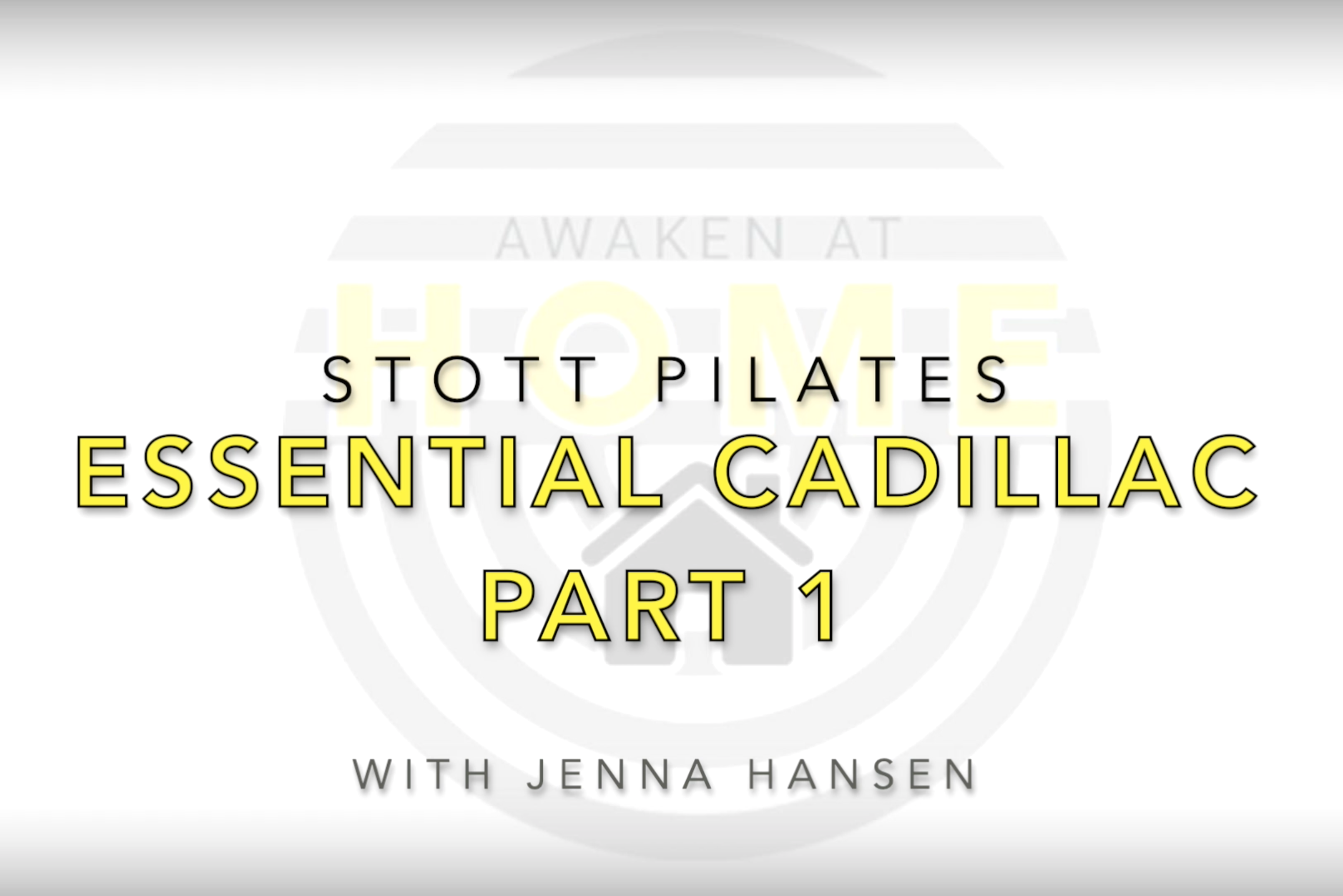 Stott Pilates Essential Cadillac Part 1 (Copy)