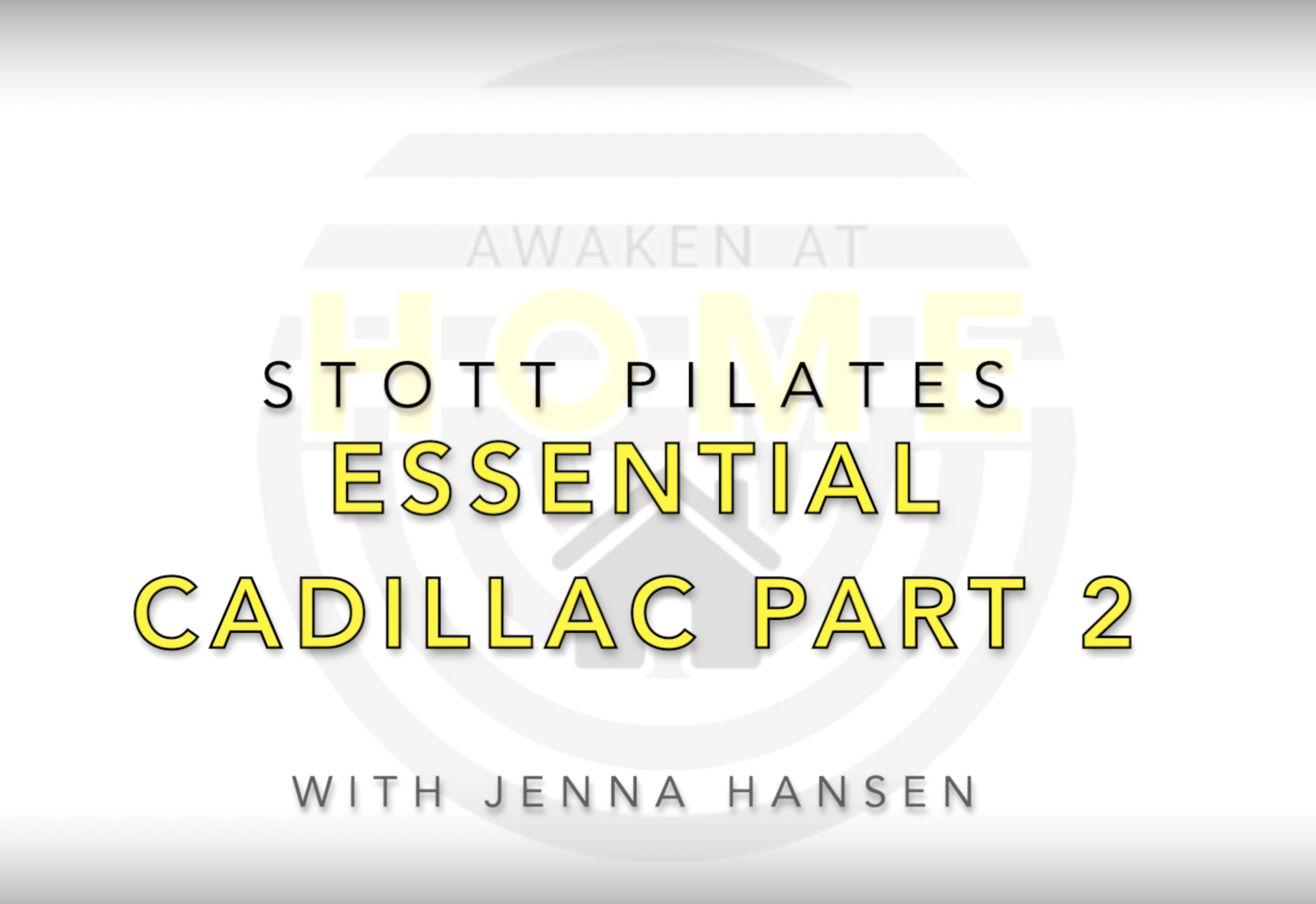 Stott Pilates Essential Cadillac Part 2 (Copy)