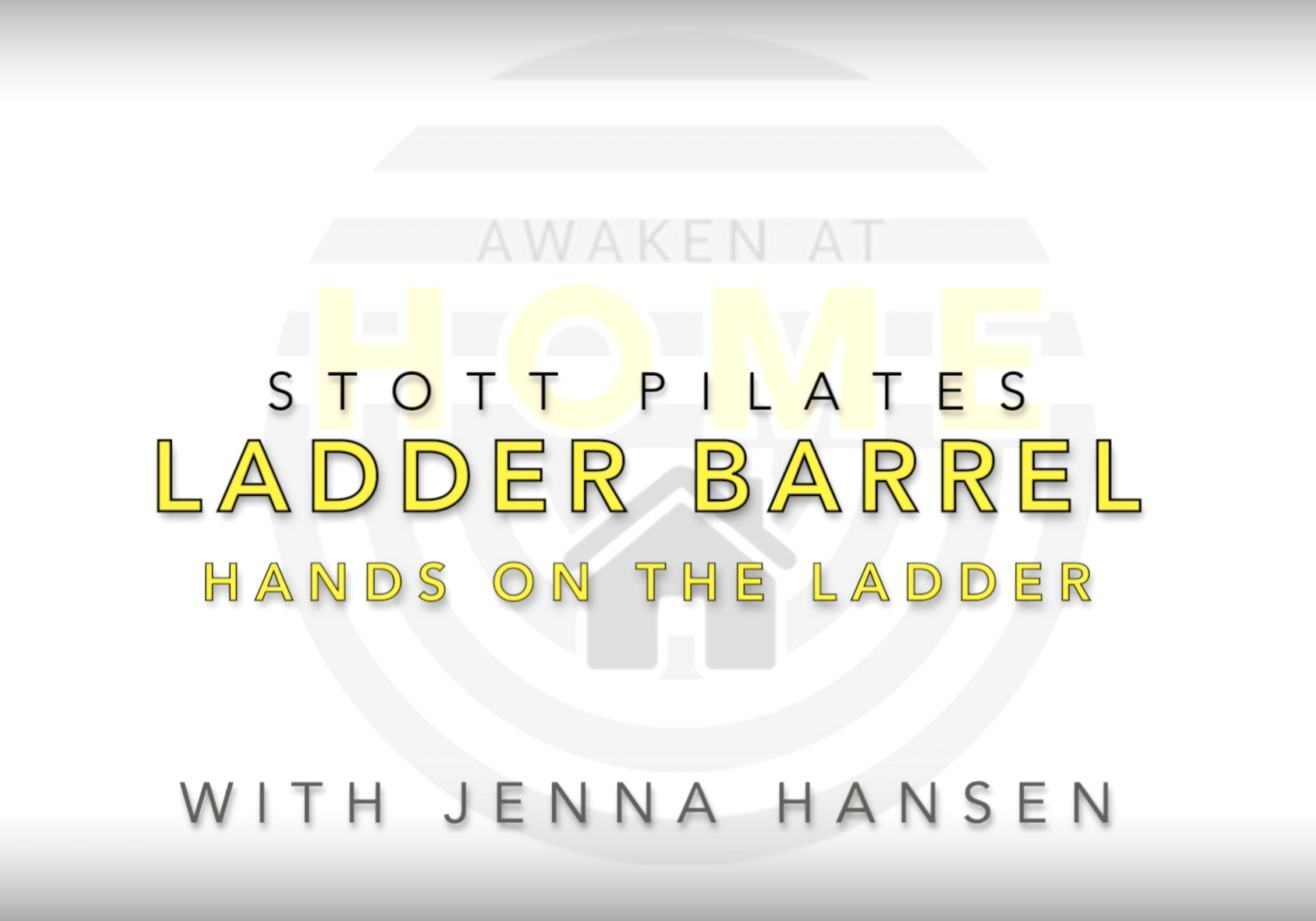 Stott Pilates, Hands on the Ladder (Copy)