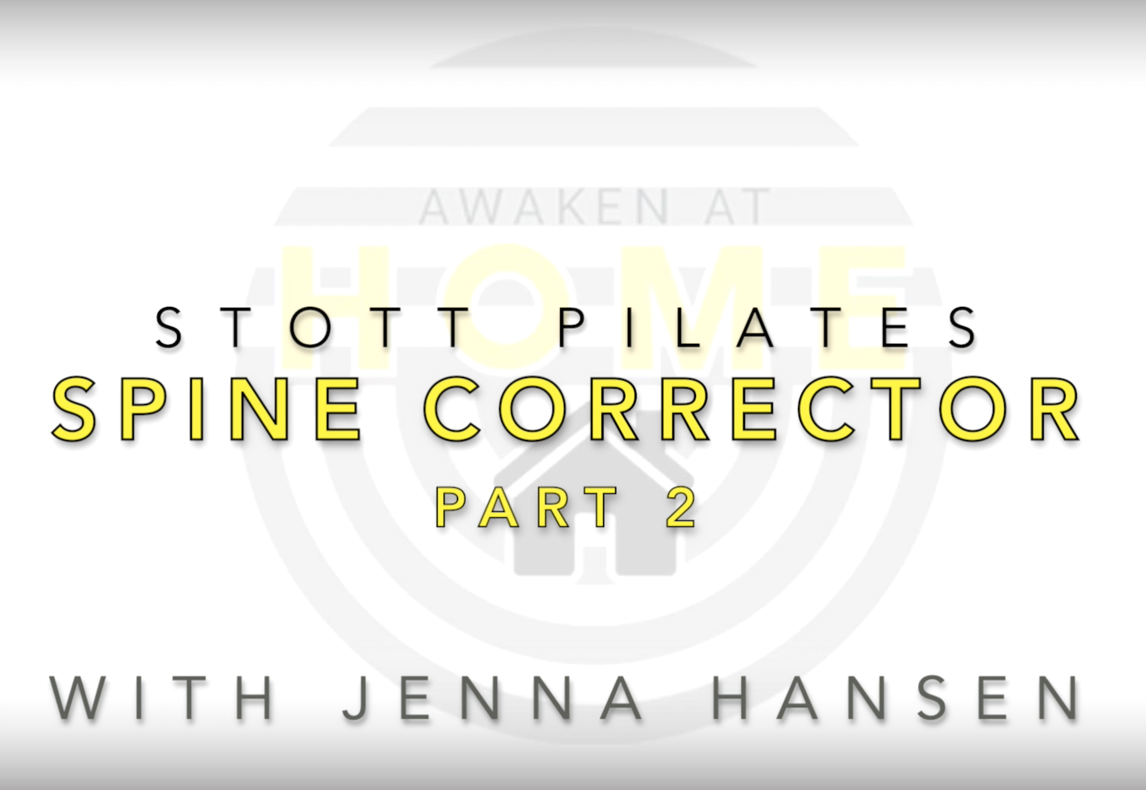 Stott Pilates Spine Corrector Part 2 (Copy)