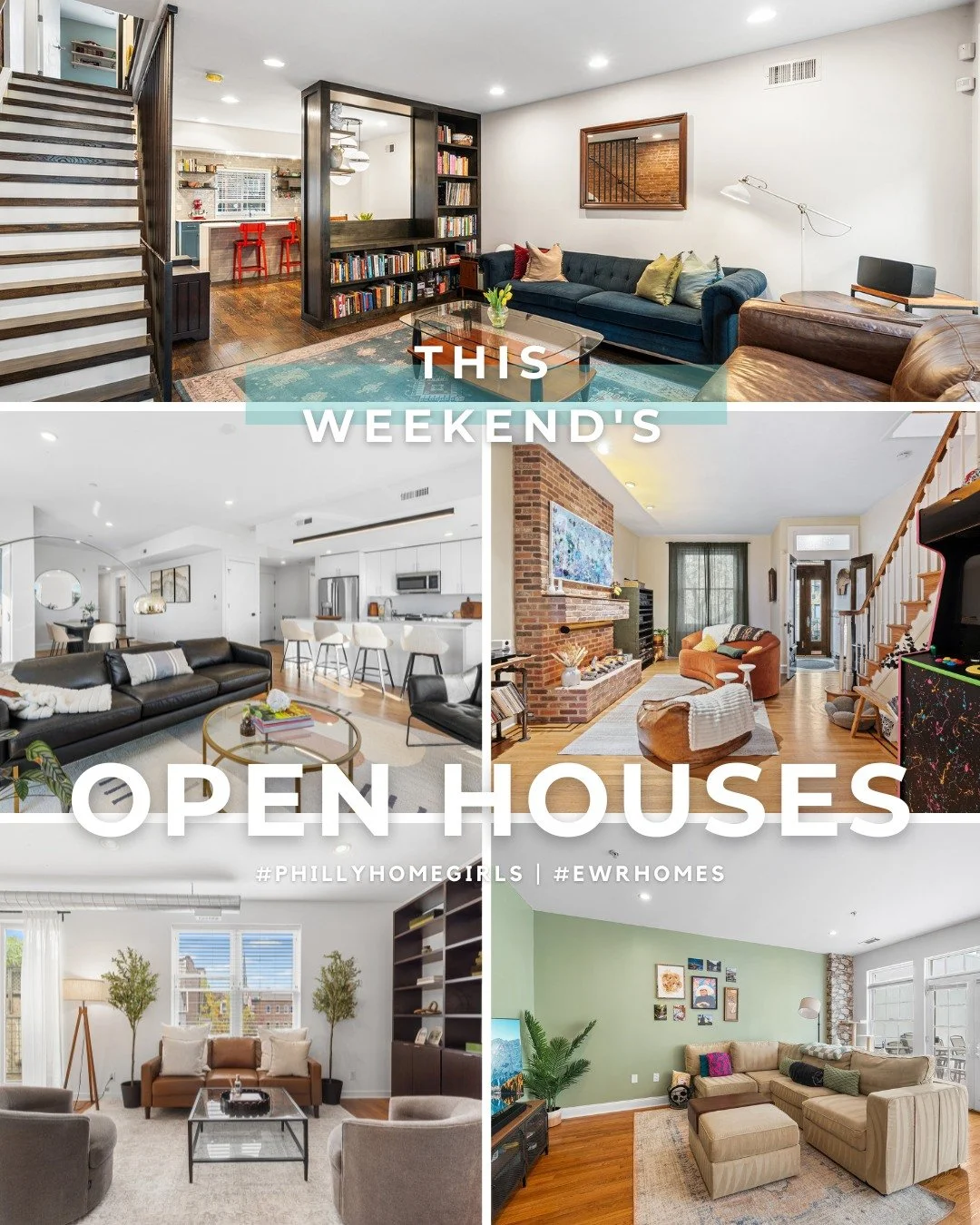 A busy OPEN HOUSE weekend for y'all! 

FRI 1/16 
4-5:30p
1221 Shackamaxon St #13
2 🛏️ | 2 🛁
$459,900
💕: Condo in Fishtown WITH garage parking. The wall of windows sets the mood, lots of room for your living and dining set up and the two bedrooms a