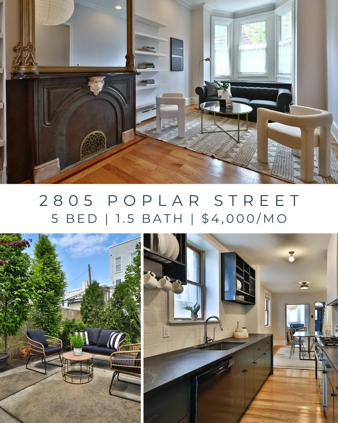 ✨Rental Roundup!✨ We are stacked with great rentals- if you're looking to move in ASAP or in the upcoming months give us a call and we will set you up with a rental agent to find your dream digs. 

2805 Poplar Street
5 🛏️ | 1.5 🛁
$4,000
#fairmount 