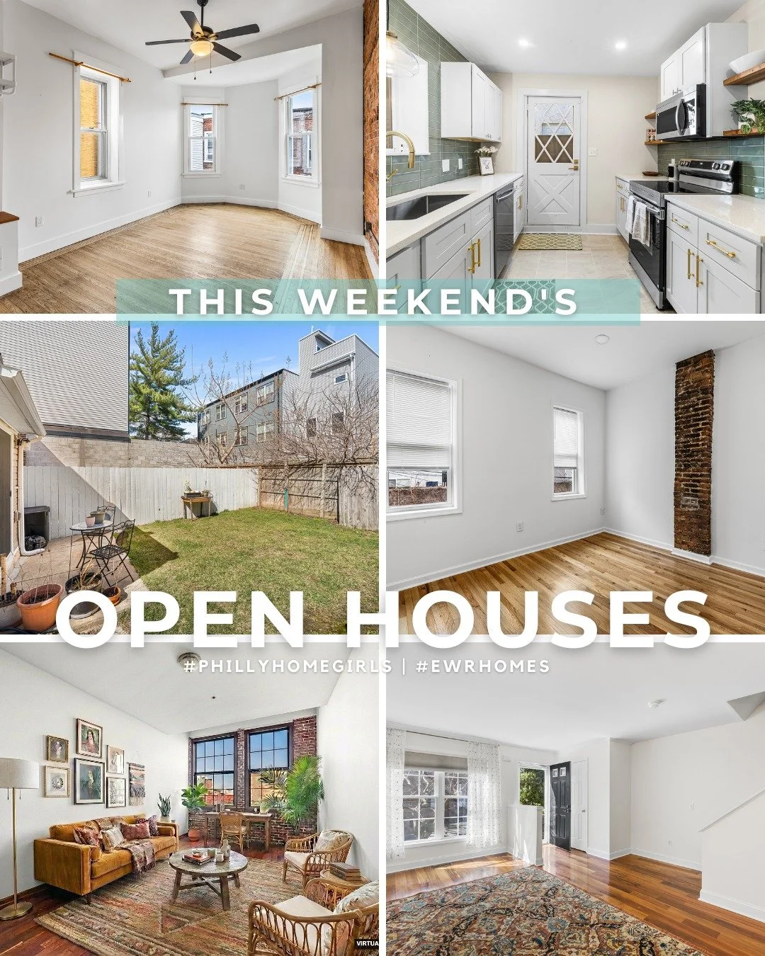 Sunny skies this weekend means light filled homes! Check out these lovelies on tap for Open Houses this weekend. 

SAT 3/21 
11a-1p
403 Olive St 
2 🛏️ | 1 🛁
$525,000
💕: JUST LISTED in #northernliberties. Both bedrooms have their own full bath! Gre