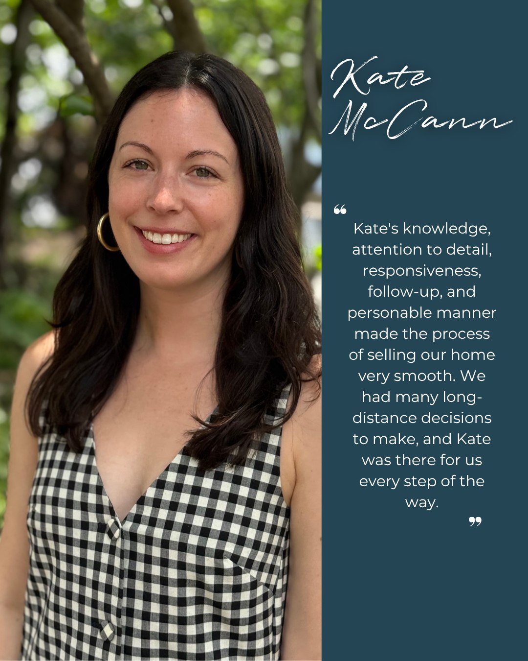 Spring was a blur! Between showings, inspections, negotiations, closings and approximately 4.7 million group texts, we found moment to slow down for a min and brag on our agents... using YOUR words, not ours. 

Every week this month we'll be sharing 