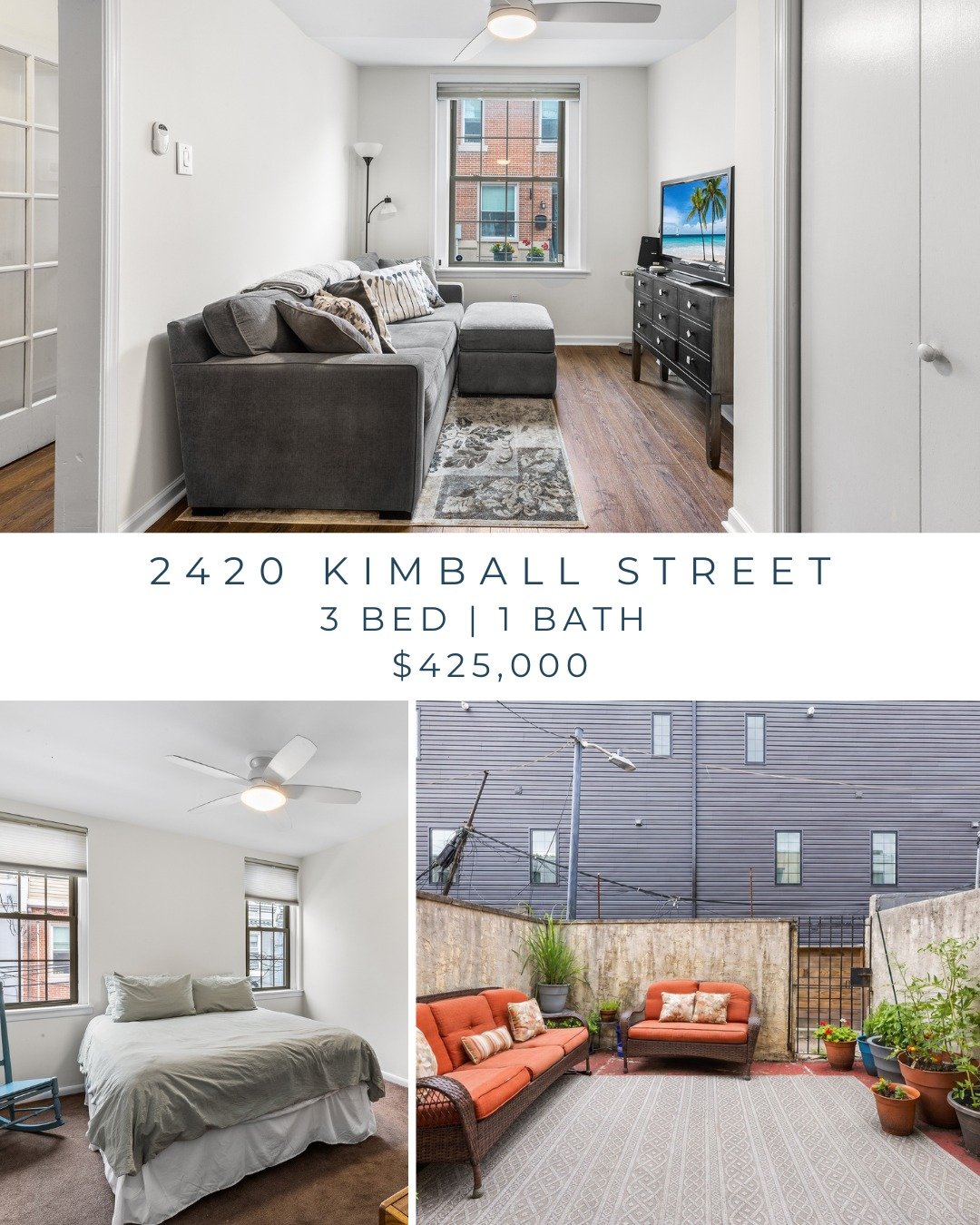 See you at the OPEN HOUSE!

SAT 8/15
11a-1p
2420 Kimball Street
3 🛏️ | 1 🛁
$425,000
💕: Step through the vestibule into the hall. You have a choice, do you head into the main living space or head up the stairs to three spacious bedrooms? Perhaps yo