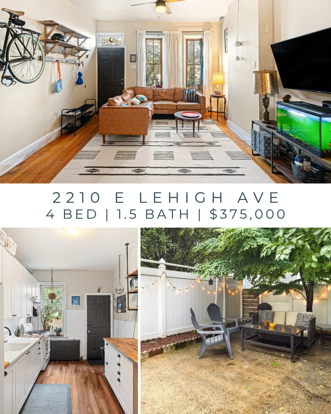 It may be time to get 🎃 SPOOKY 👻  but before you do, head out to one of our OPEN HOUSES! 

SAT 10/31 
10:30a-12p
819 South Hancock Street
2 🛏️ | 1 🛁
$425,000
💕: Looking for that Queen Village address on the cuuuutest street? A Trinity is updated